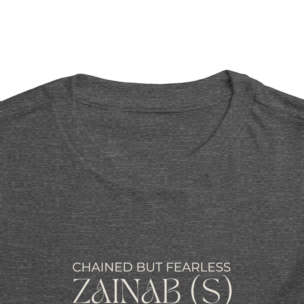 Chained but Fearless - Zainab (S) – Muharram & Arbaeen Edition | Unisex Toddler Short Sleeve Tee