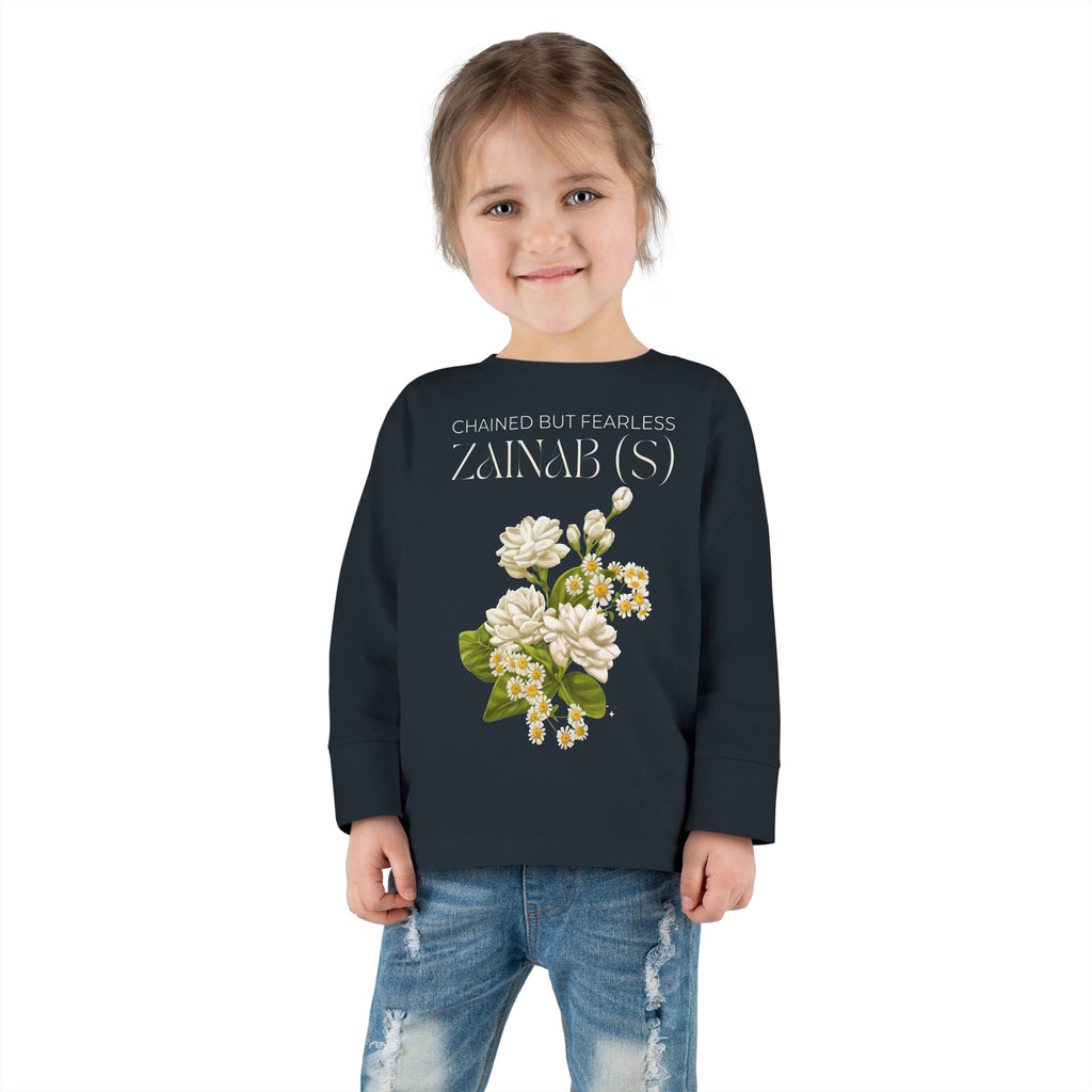 Chained but Fearless - Zainab (S) – Muharram & Arbaeen Edition | Unisex Toddler Long Sleeve Tee