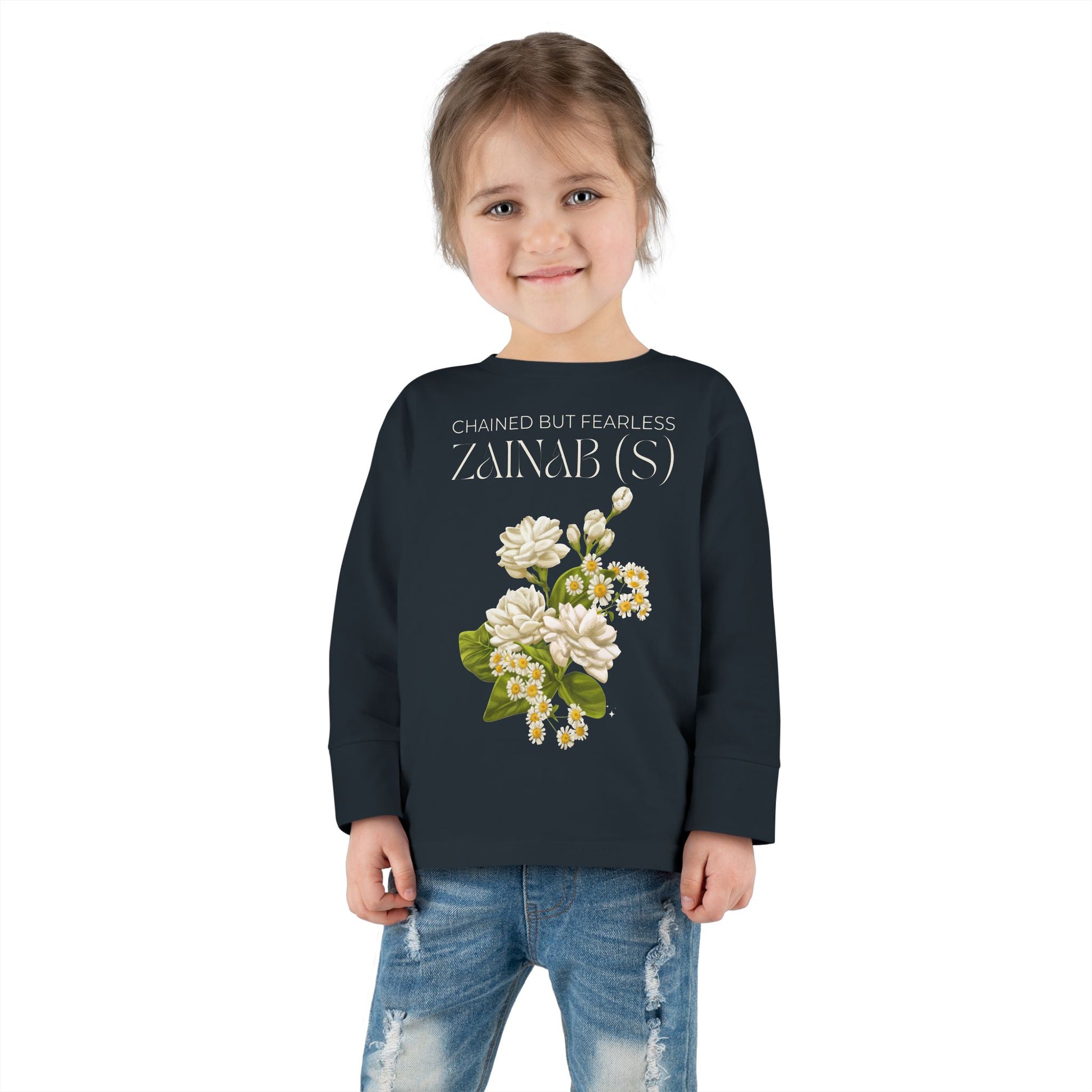 Chained but Fearless - Zainab (S) – Muharram & Arbaeen Edition | Unisex Toddler Long Sleeve Tee