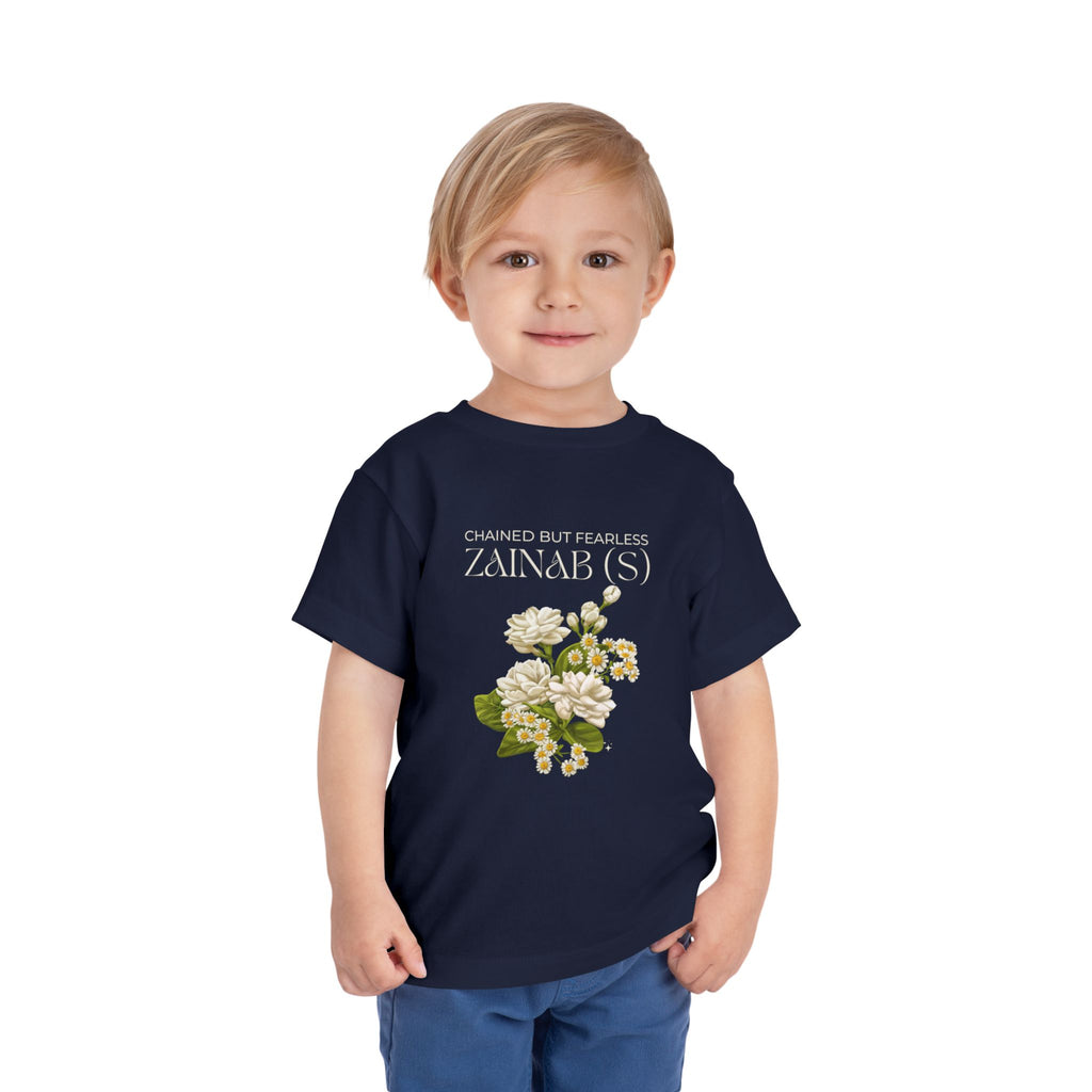 Chained but Fearless - Zainab (S) – Muharram & Arbaeen Edition | Unisex Toddler Short Sleeve Tee