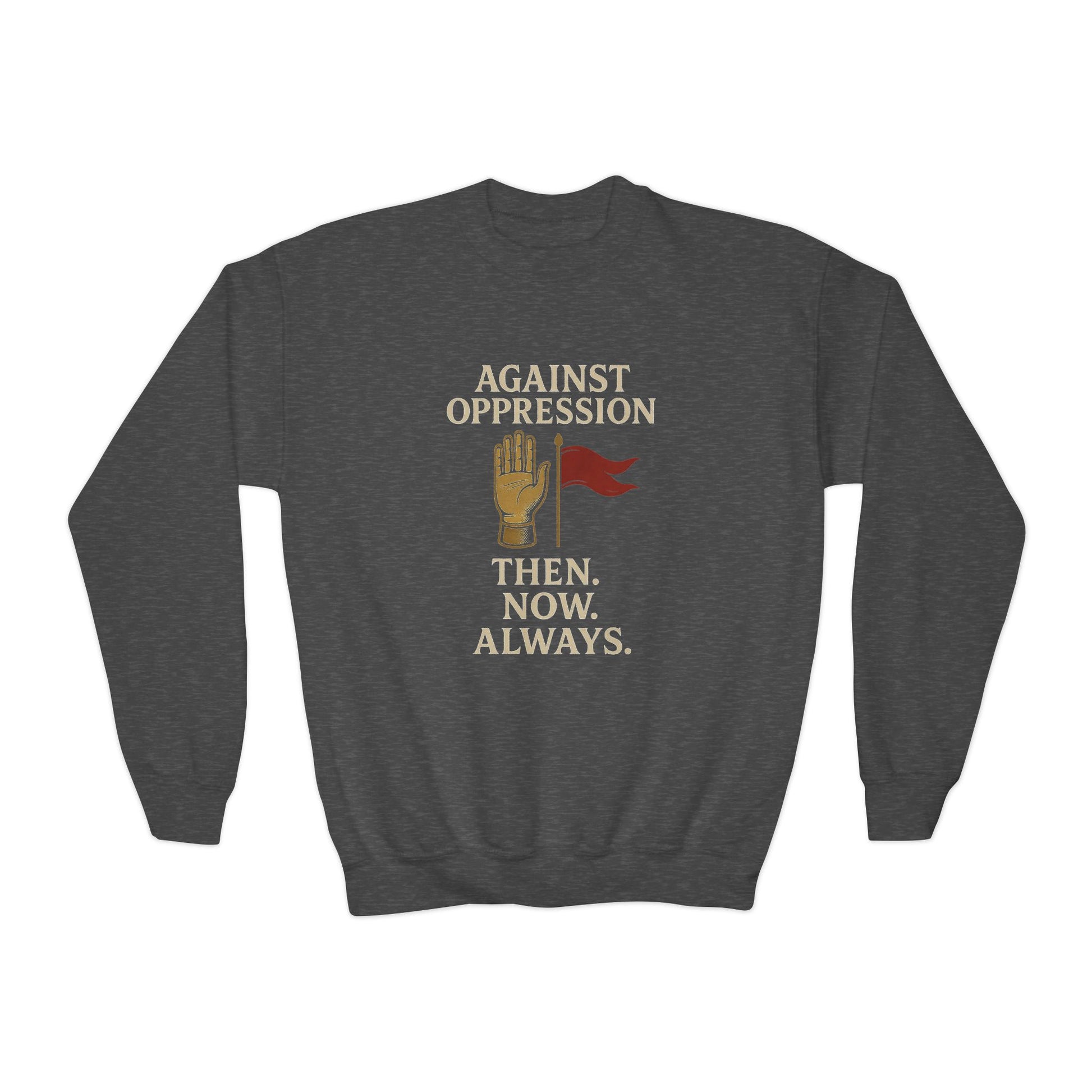 Against Oppression – Muharram & Arbaeen Edition | Unisex Youth Crewneck Sweatshirt
