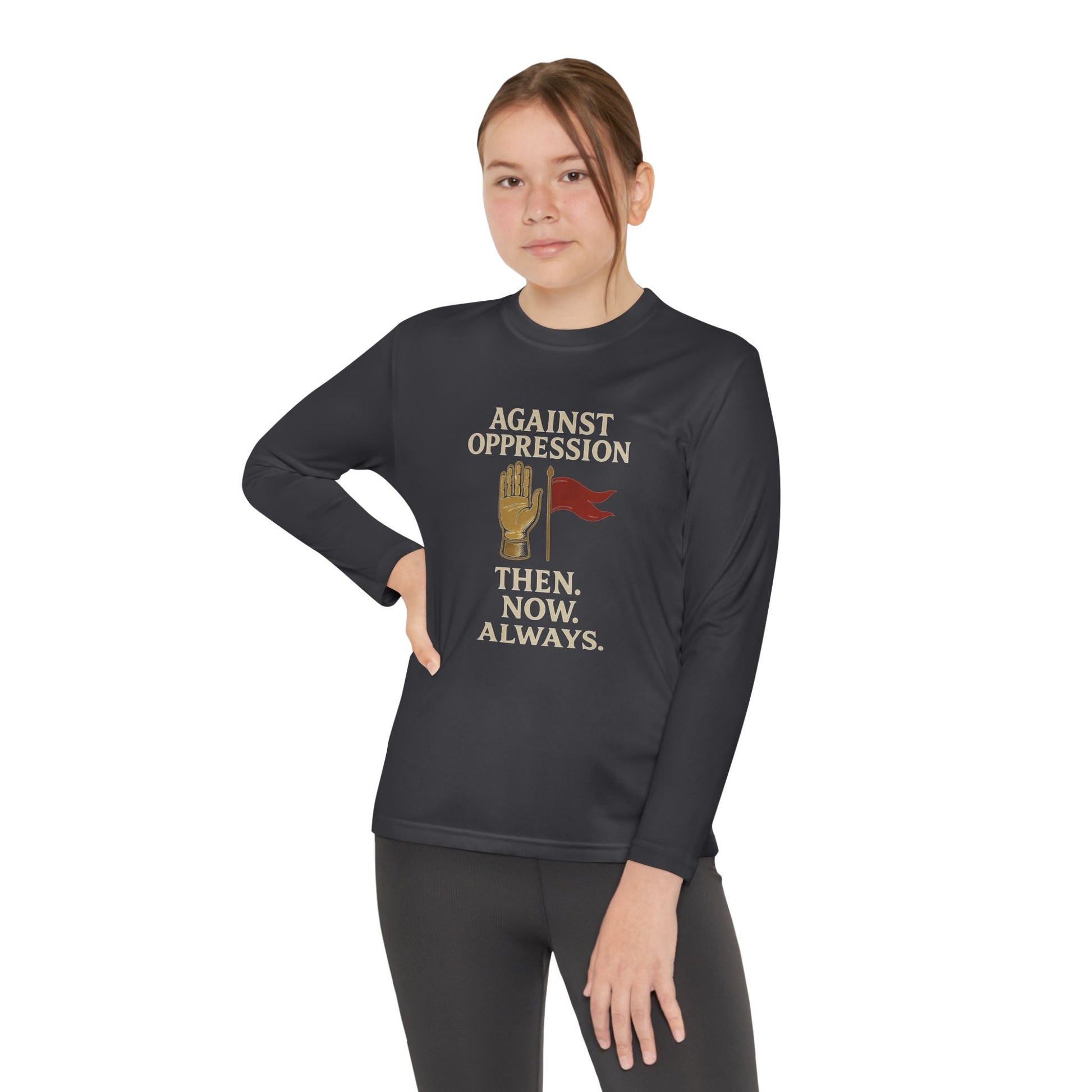 Against Oppression – Muharram & Arbaeen Edition | Unisex Youth Long Sleeve Competitor Tee