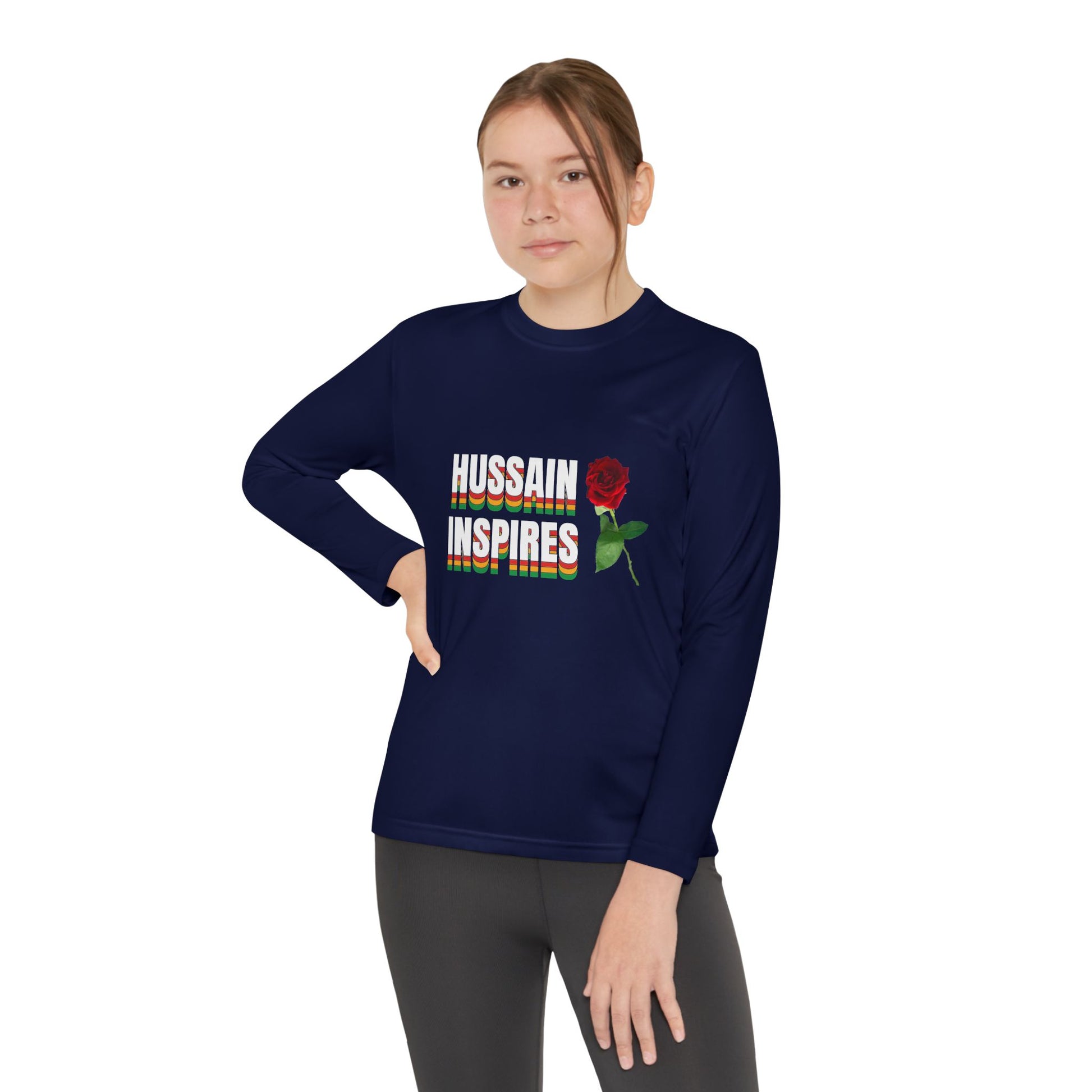 Hussain Inspires – Muharram & Arbaeen Edition | Unisex Youth Long Sleeve Competitor Tee
