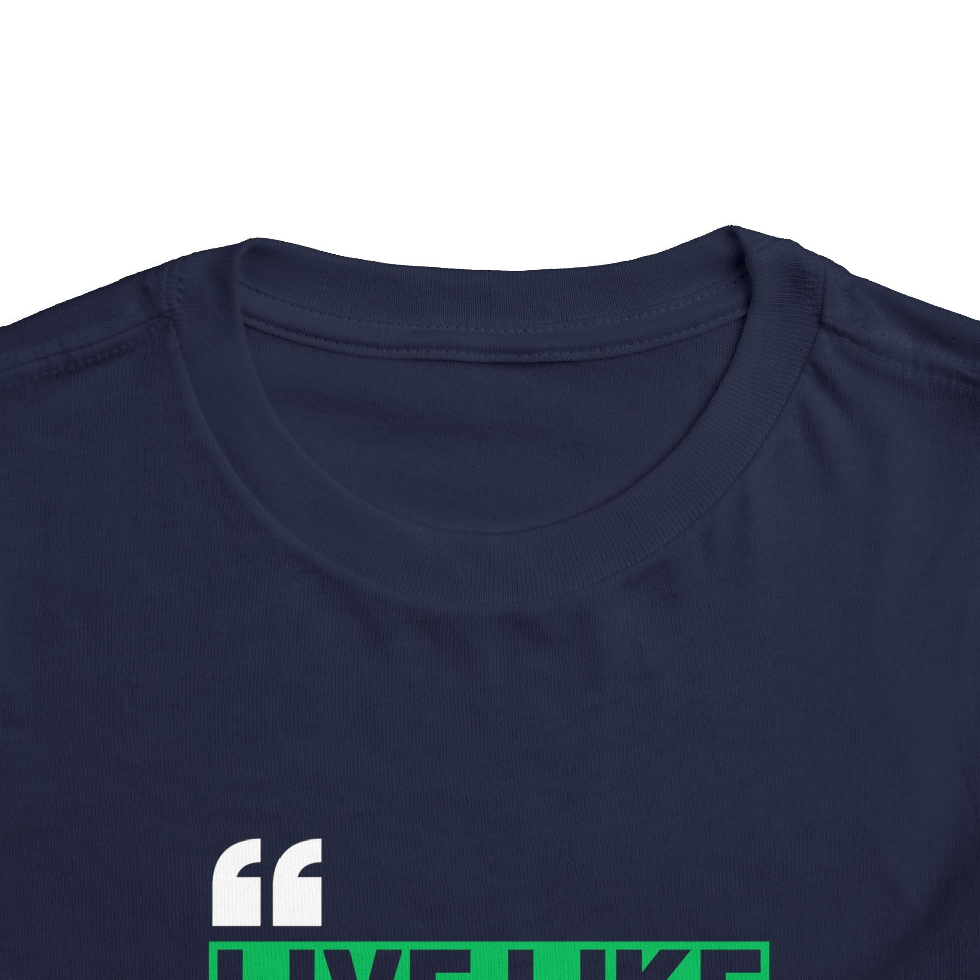 “Live like Ali, die like Hussain” – Muharram & Arbaeen Edition | Unisex Toddler Short Sleeve Tee