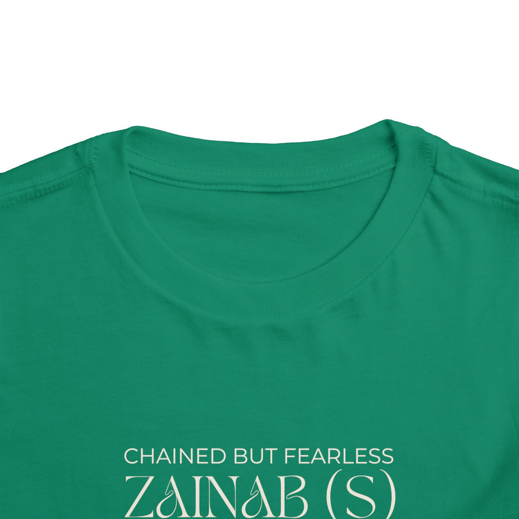 Chained but Fearless - Zainab (S) – Muharram & Arbaeen Edition | Unisex Toddler Short Sleeve Tee