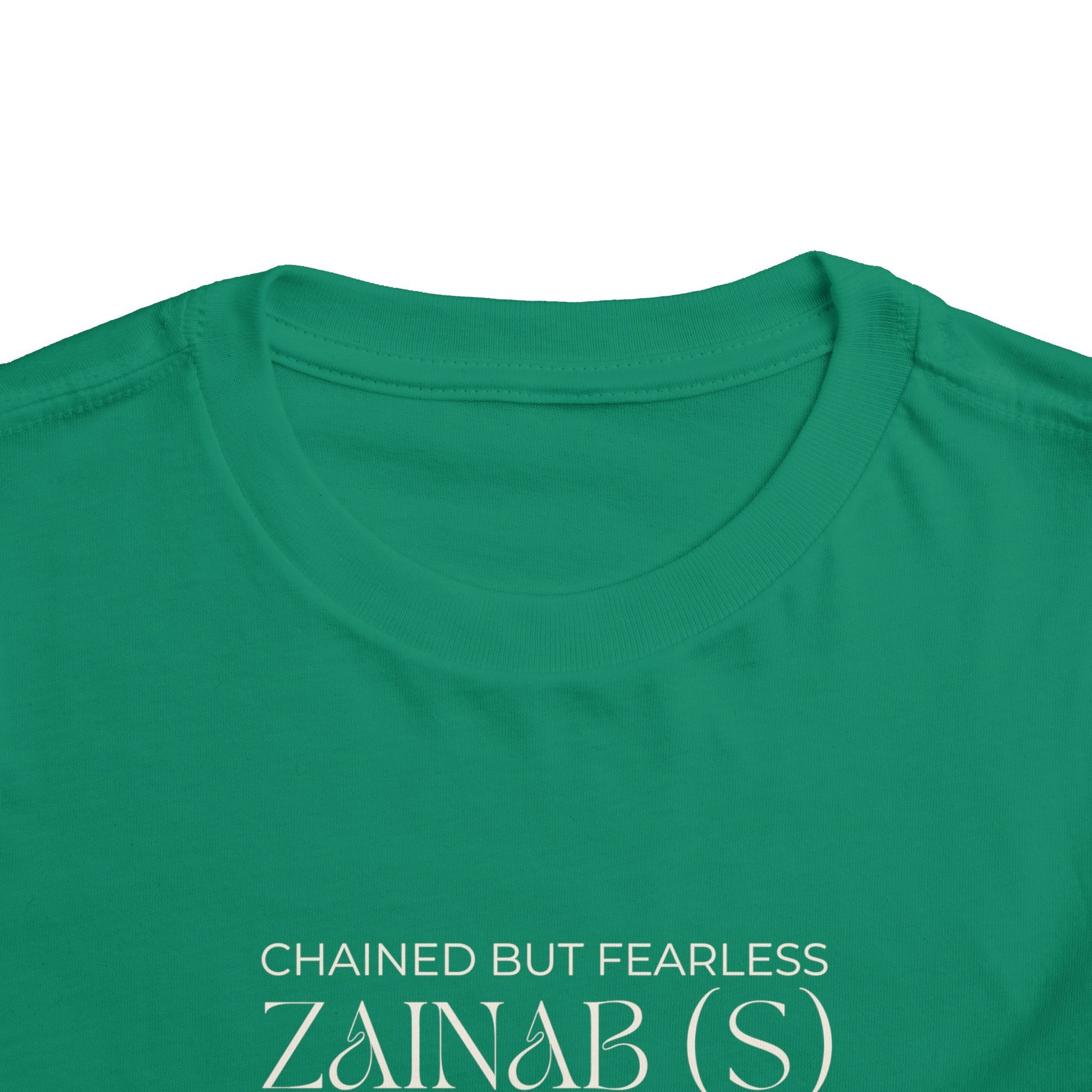 Chained but Fearless - Zainab (S) – Muharram & Arbaeen Edition | Unisex Toddler Short Sleeve Tee