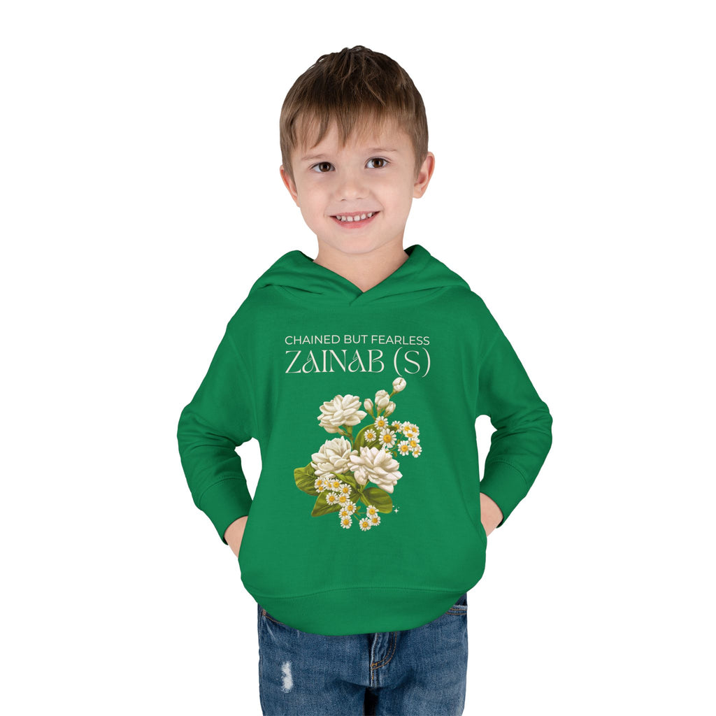 Chained but Fearless - Zainab (S) – Muharram & Arbaeen Edition | Unisex Toddler Pullover Fleece Hoodie