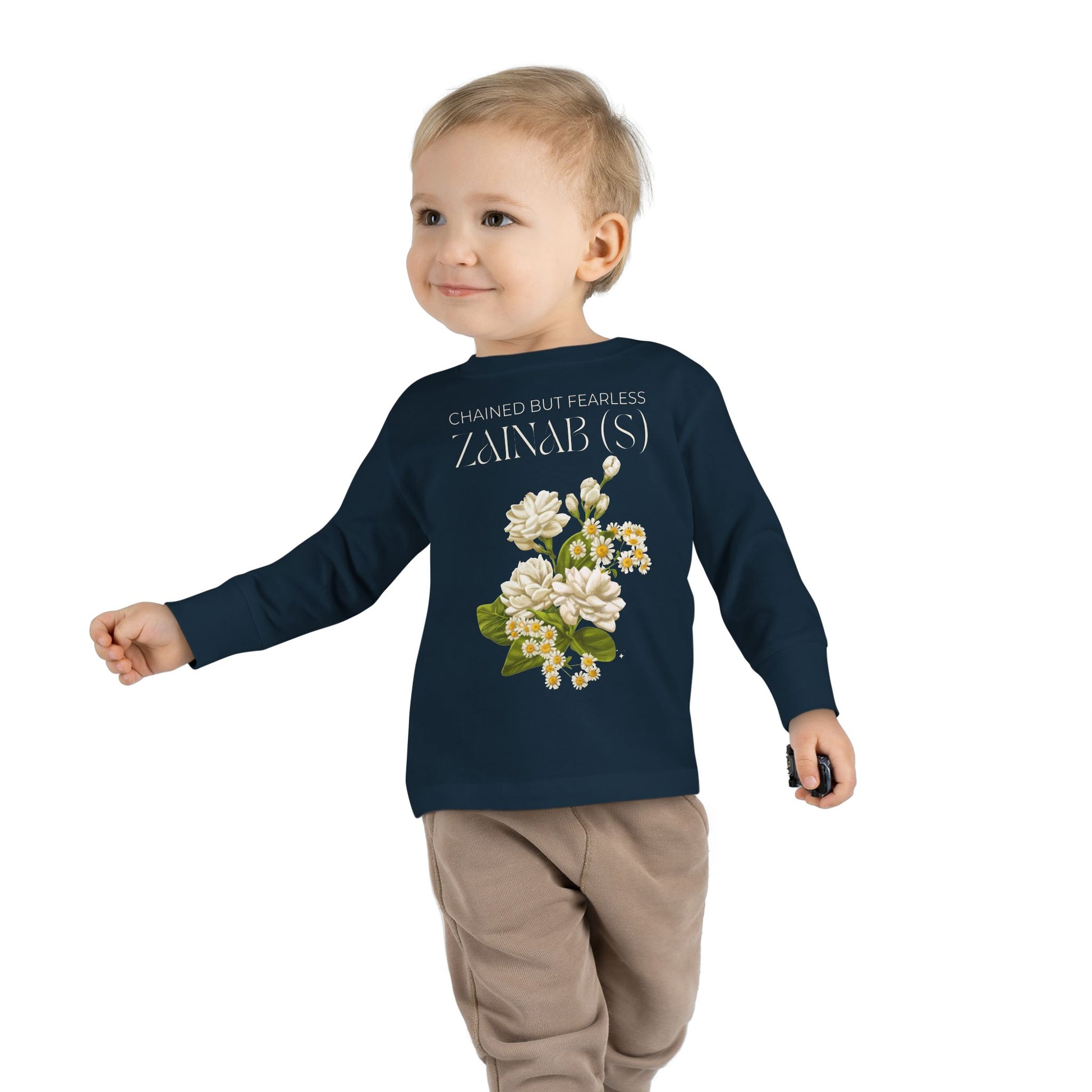 Chained but Fearless - Zainab (S) – Muharram & Arbaeen Edition | Unisex Toddler Long Sleeve Tee