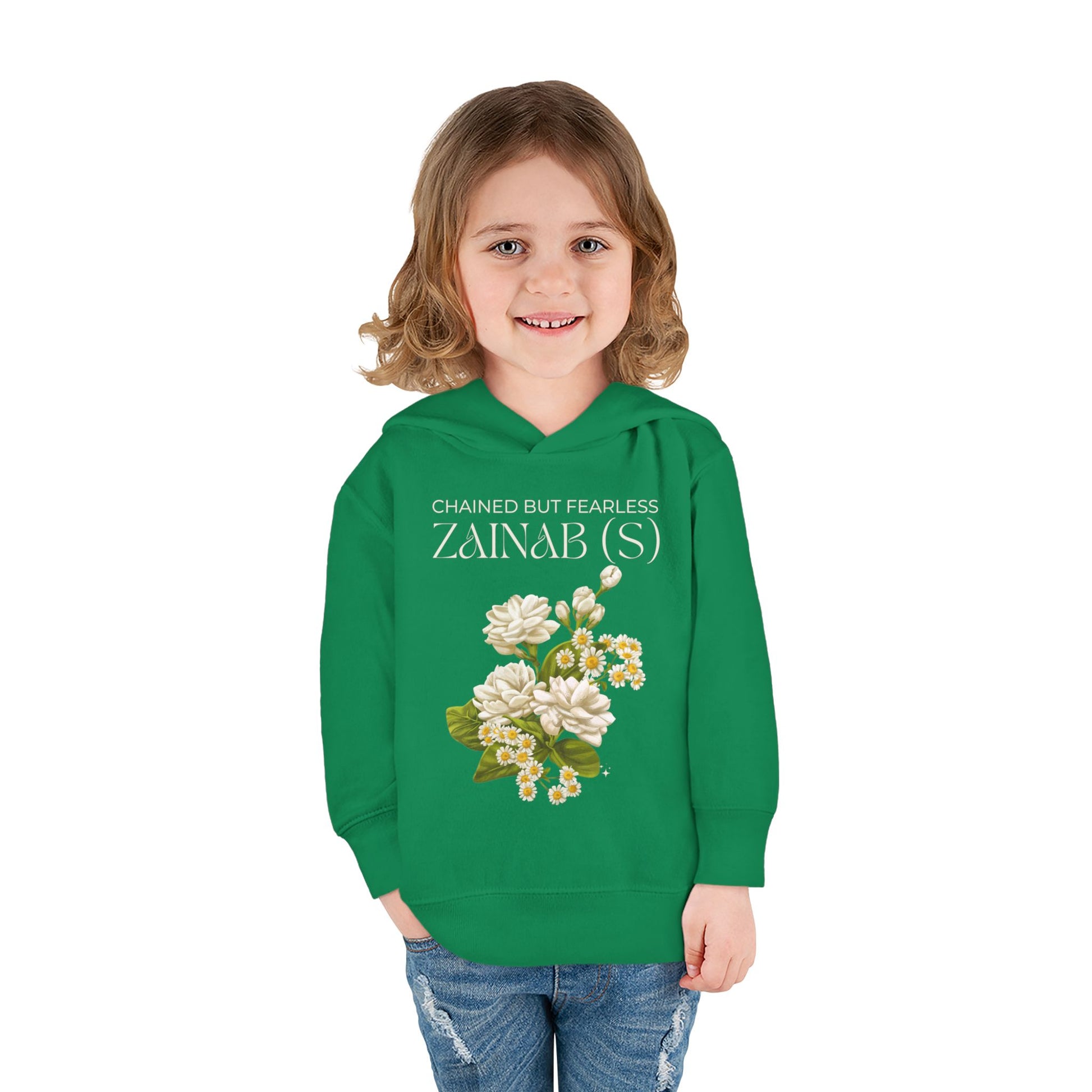 Chained but Fearless - Zainab (S) – Muharram & Arbaeen Edition | Unisex Toddler Pullover Fleece Hoodie
