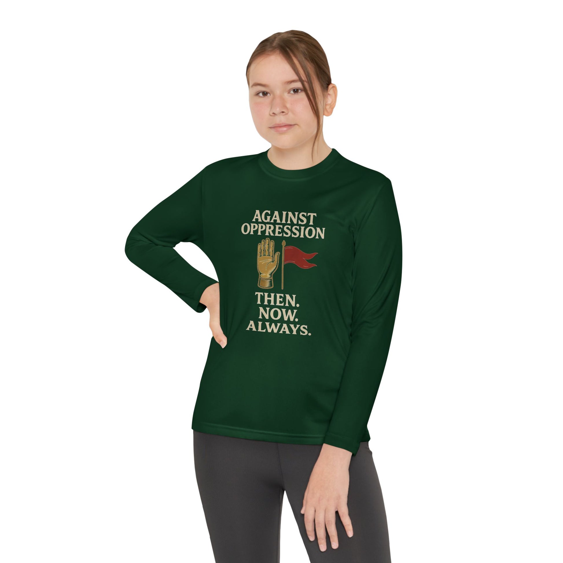 Against Oppression – Muharram & Arbaeen Edition | Unisex Youth Long Sleeve Competitor Tee