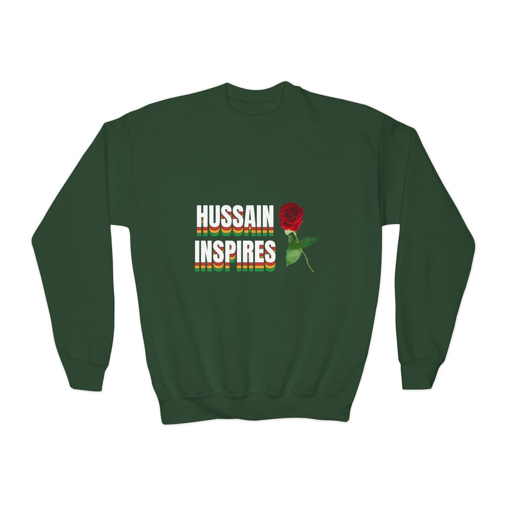 Hussain Inspires – Muharram & Arbaeen Edition | Unisex Youth Crewneck Sweatshirt