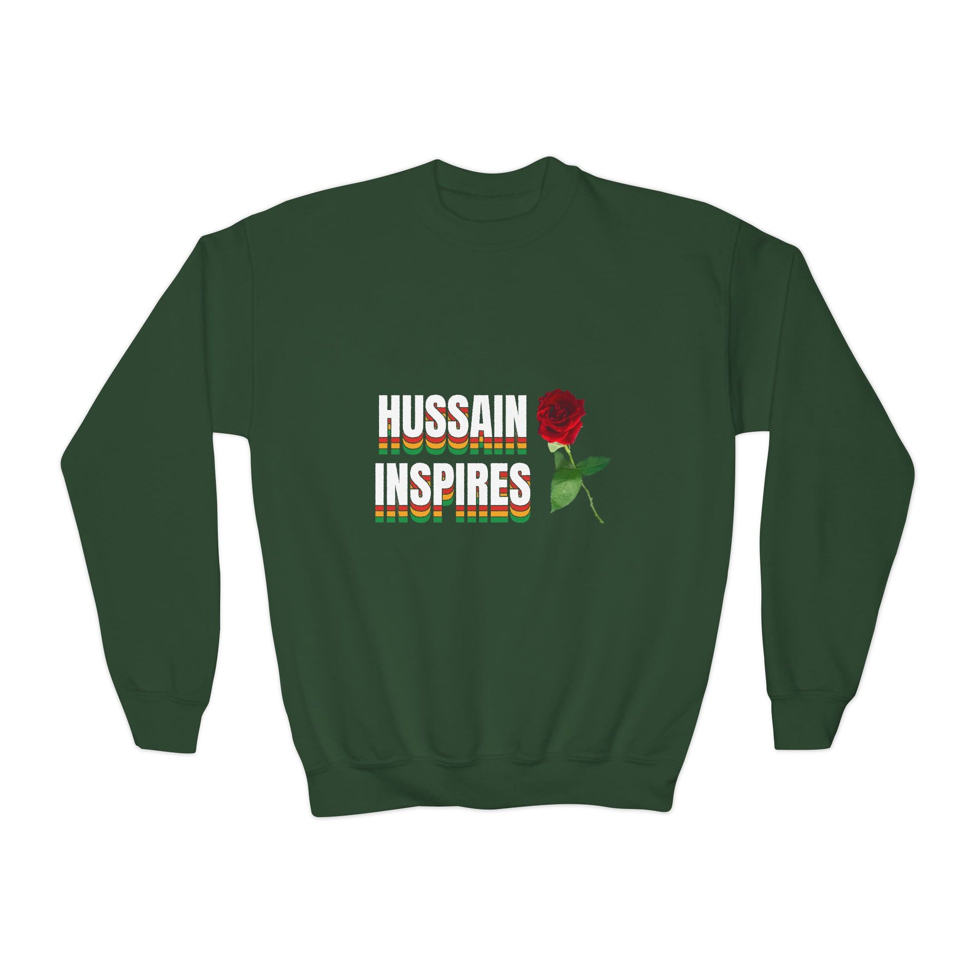 Hussain Inspires – Muharram & Arbaeen Edition | Unisex Youth Crewneck Sweatshirt