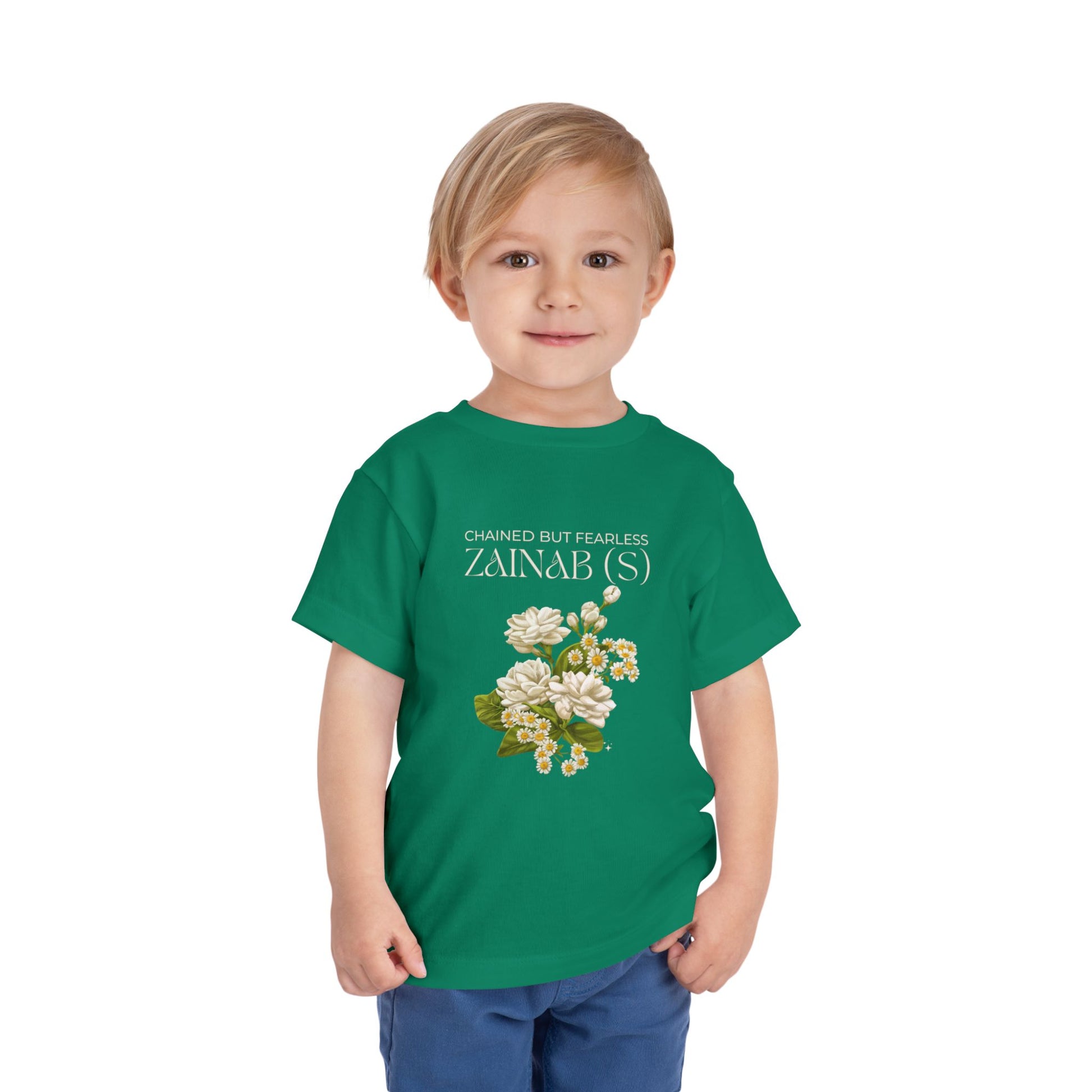 Chained but Fearless - Zainab (S) – Muharram & Arbaeen Edition | Unisex Toddler Short Sleeve Tee