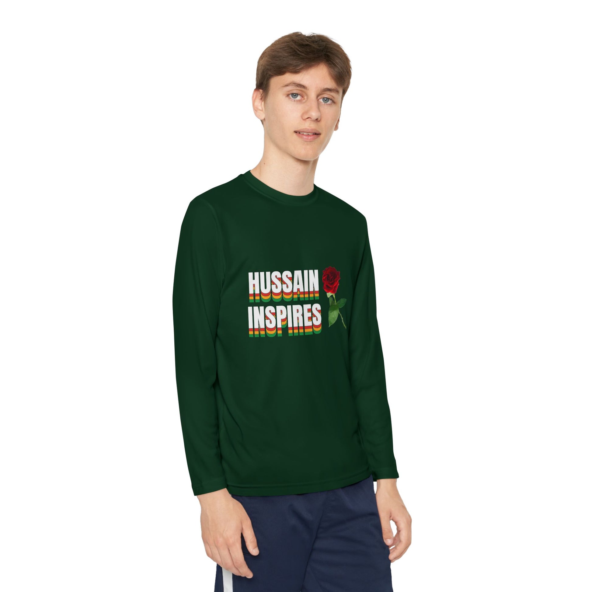Hussain Inspires – Muharram & Arbaeen Edition | Unisex Youth Long Sleeve Competitor Tee