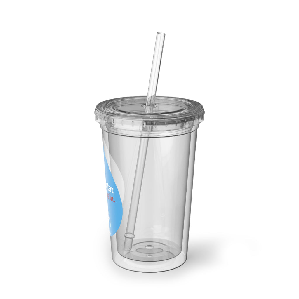 “Drink Water, think Hussain” – Suave Acrylic Cup | Karbala Imam Hussain (A) Tribute