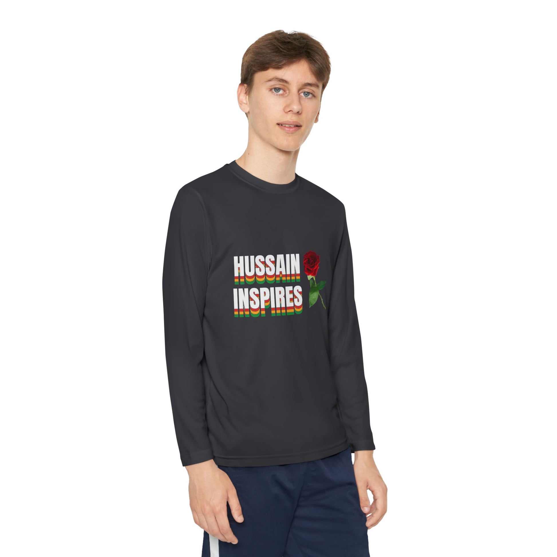Hussain Inspires – Muharram & Arbaeen Edition | Unisex Youth Long Sleeve Competitor Tee