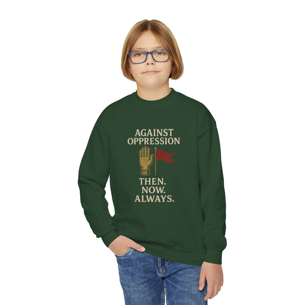 Against Oppression – Muharram & Arbaeen Edition | Unisex Youth Crewneck Sweatshirt