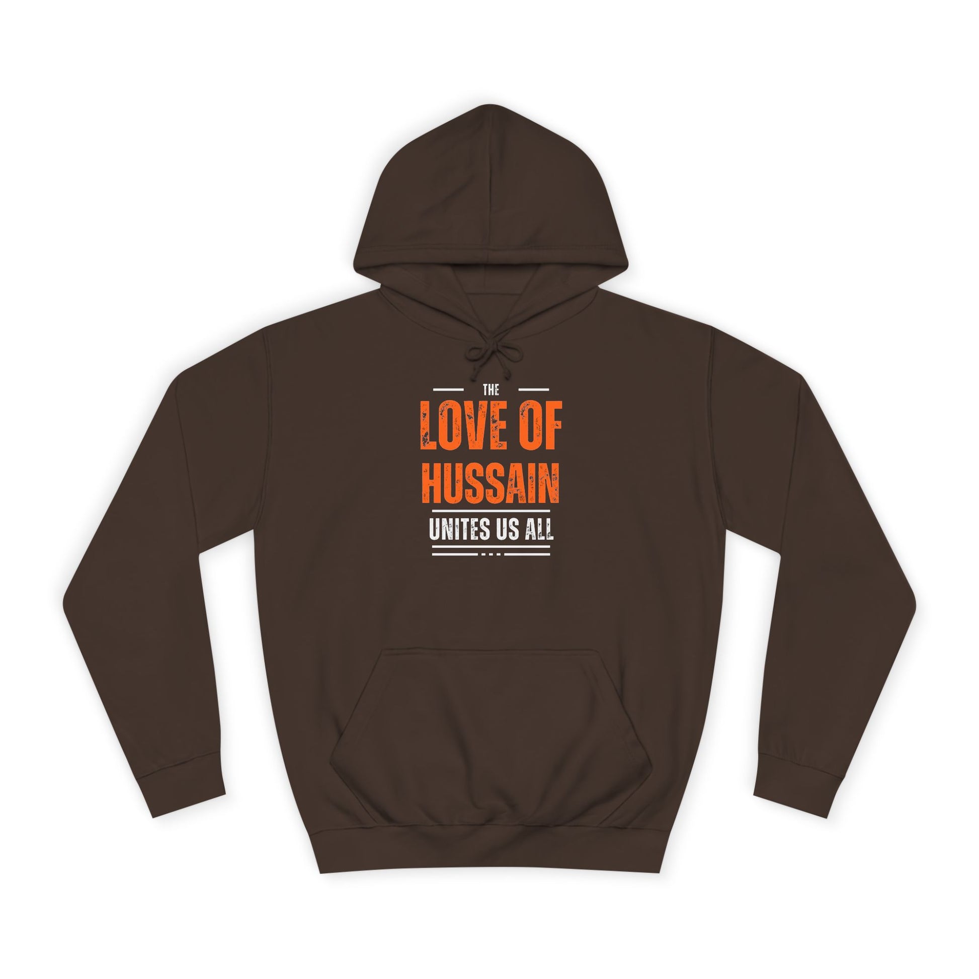 “The Love of Hussain (AS) Unites Us All” – Muharram & Arbaeen Edition | Unisex Adult College Hoodie