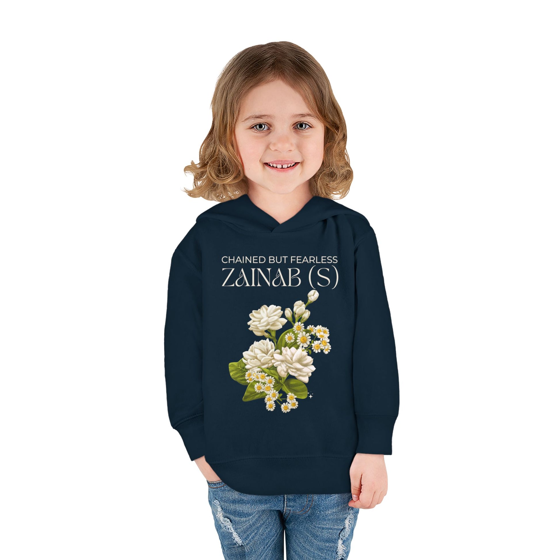 Chained but Fearless - Zainab (S) – Muharram & Arbaeen Edition | Unisex Toddler Pullover Fleece Hoodie