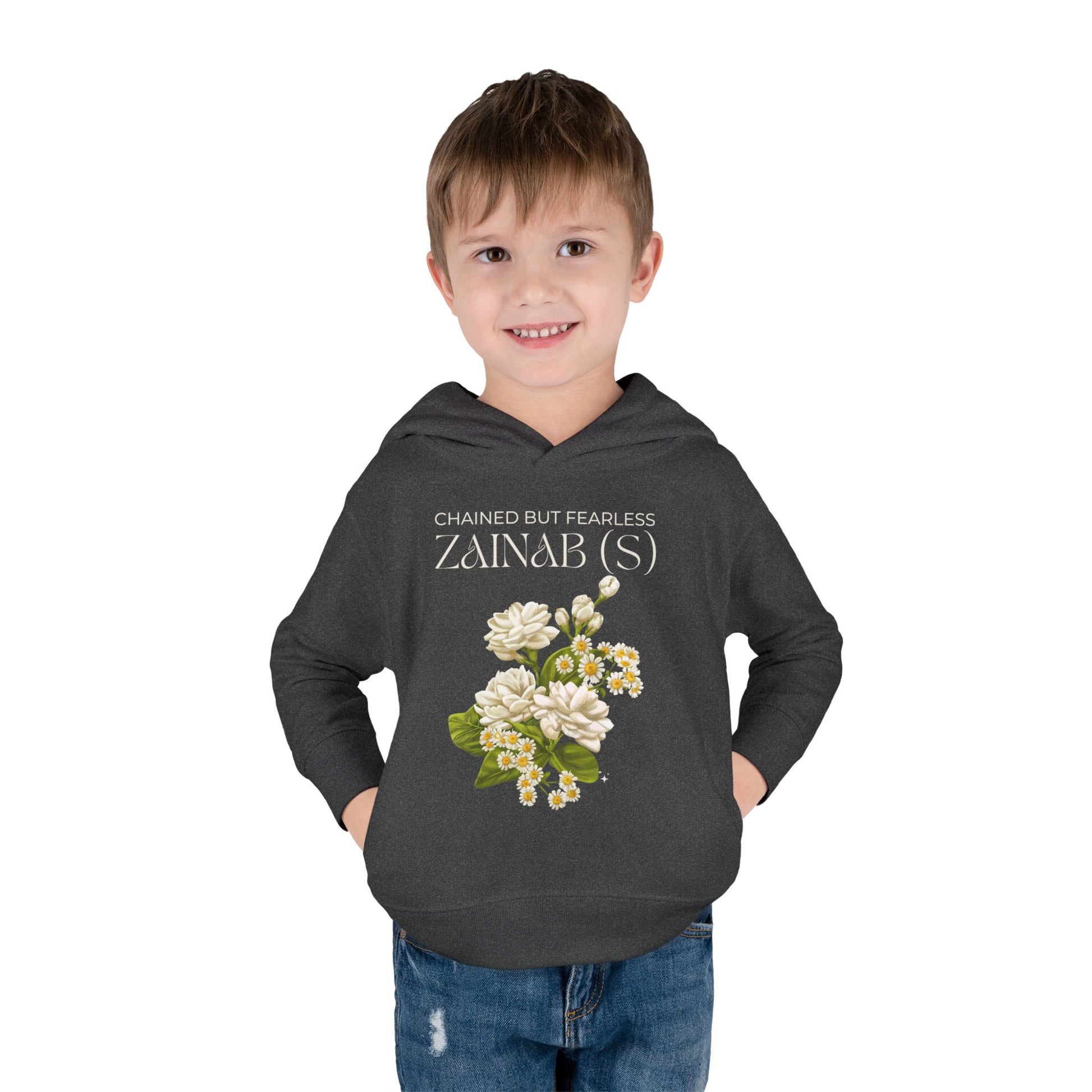 Chained but Fearless - Zainab (S) – Muharram & Arbaeen Edition | Unisex Toddler Pullover Fleece Hoodie