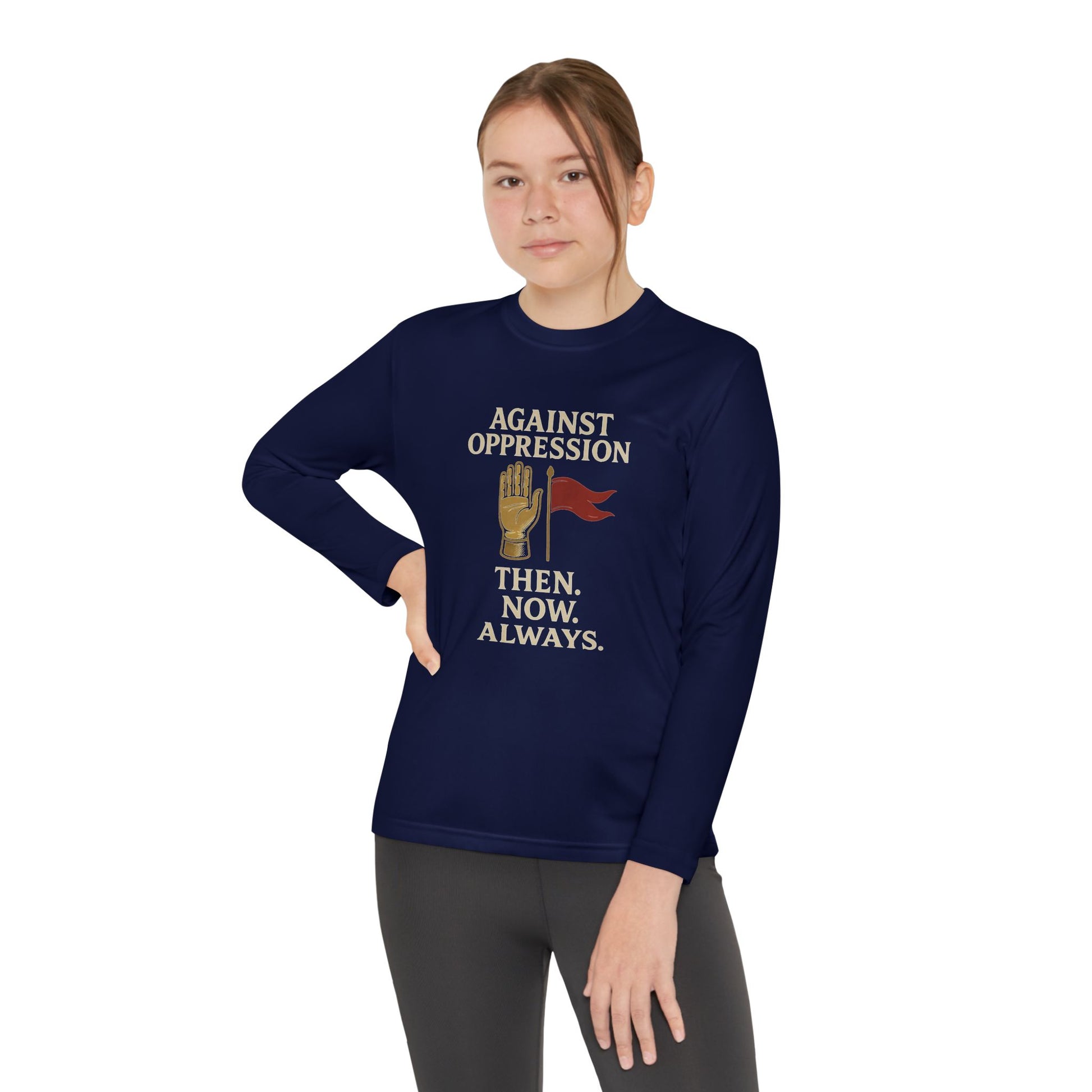 Against Oppression – Muharram & Arbaeen Edition | Unisex Youth Long Sleeve Competitor Tee