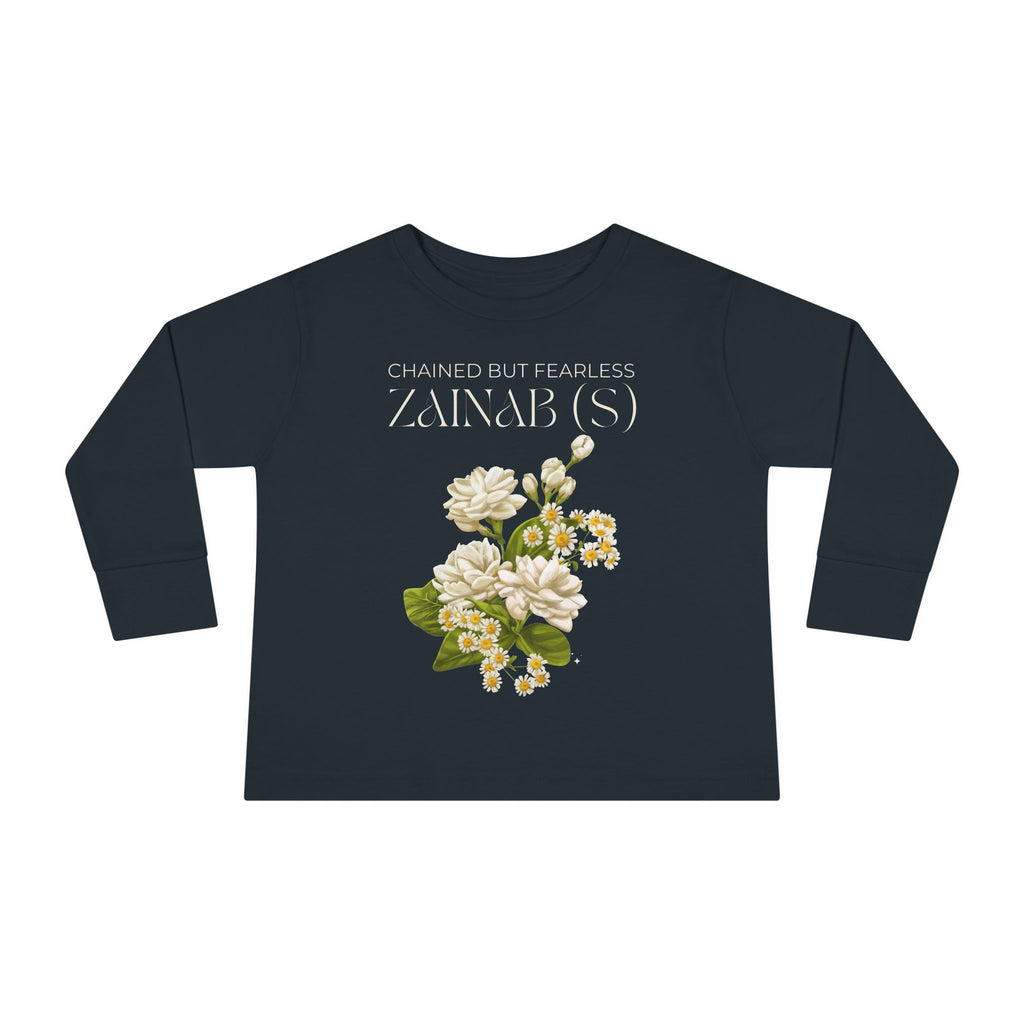 Chained but Fearless - Zainab (S) – Muharram & Arbaeen Edition | Unisex Toddler Long Sleeve Tee