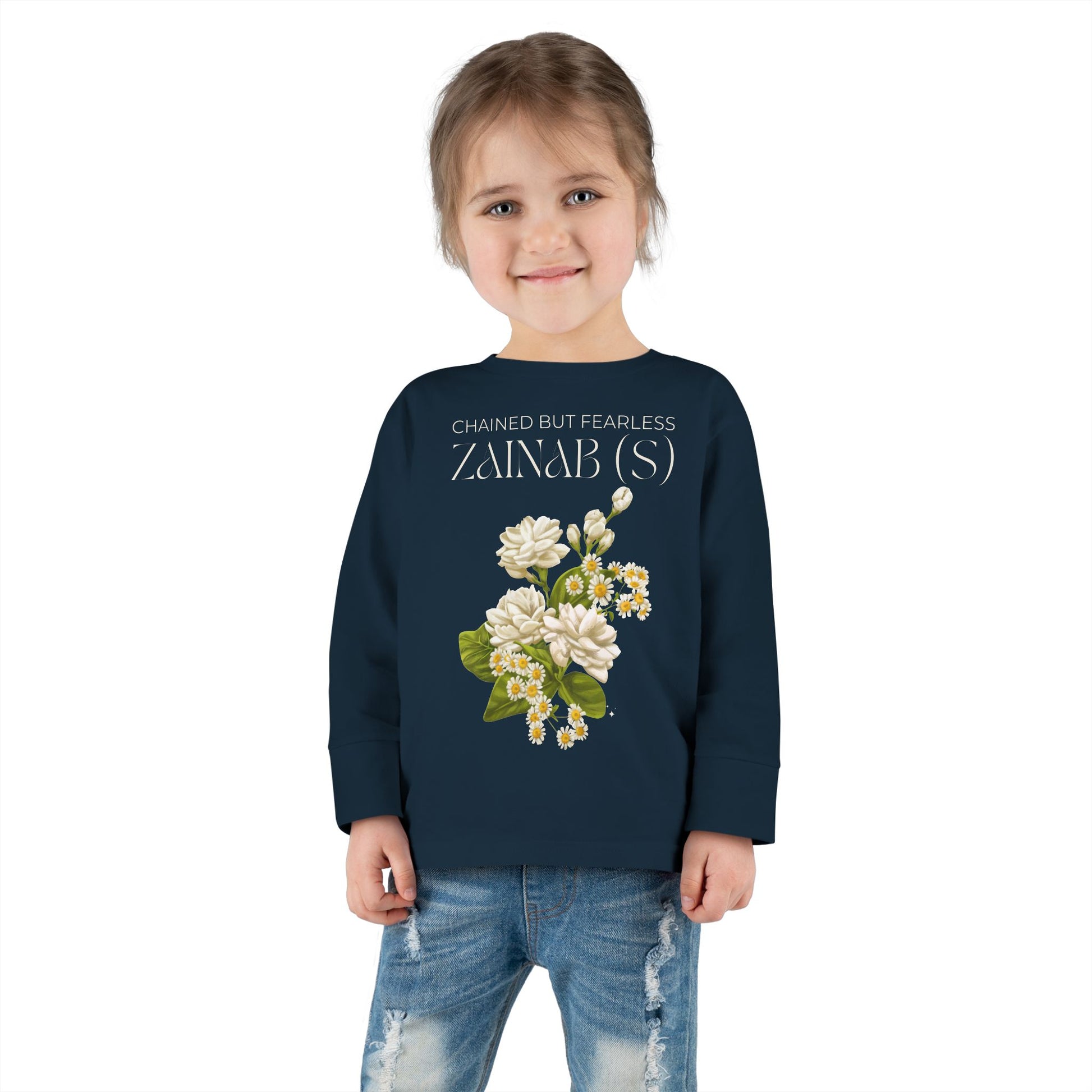 Chained but Fearless - Zainab (S) – Muharram & Arbaeen Edition | Unisex Toddler Long Sleeve Tee