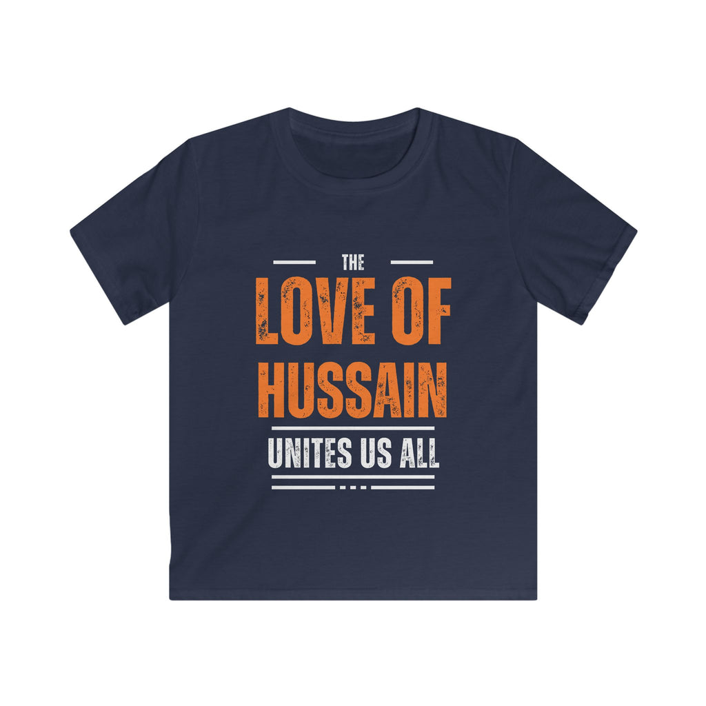 “The Love of Hussain (AS) Unites Us All” – Muharram & Arbaeen Edition | Unisex Youth Softstyle Tee