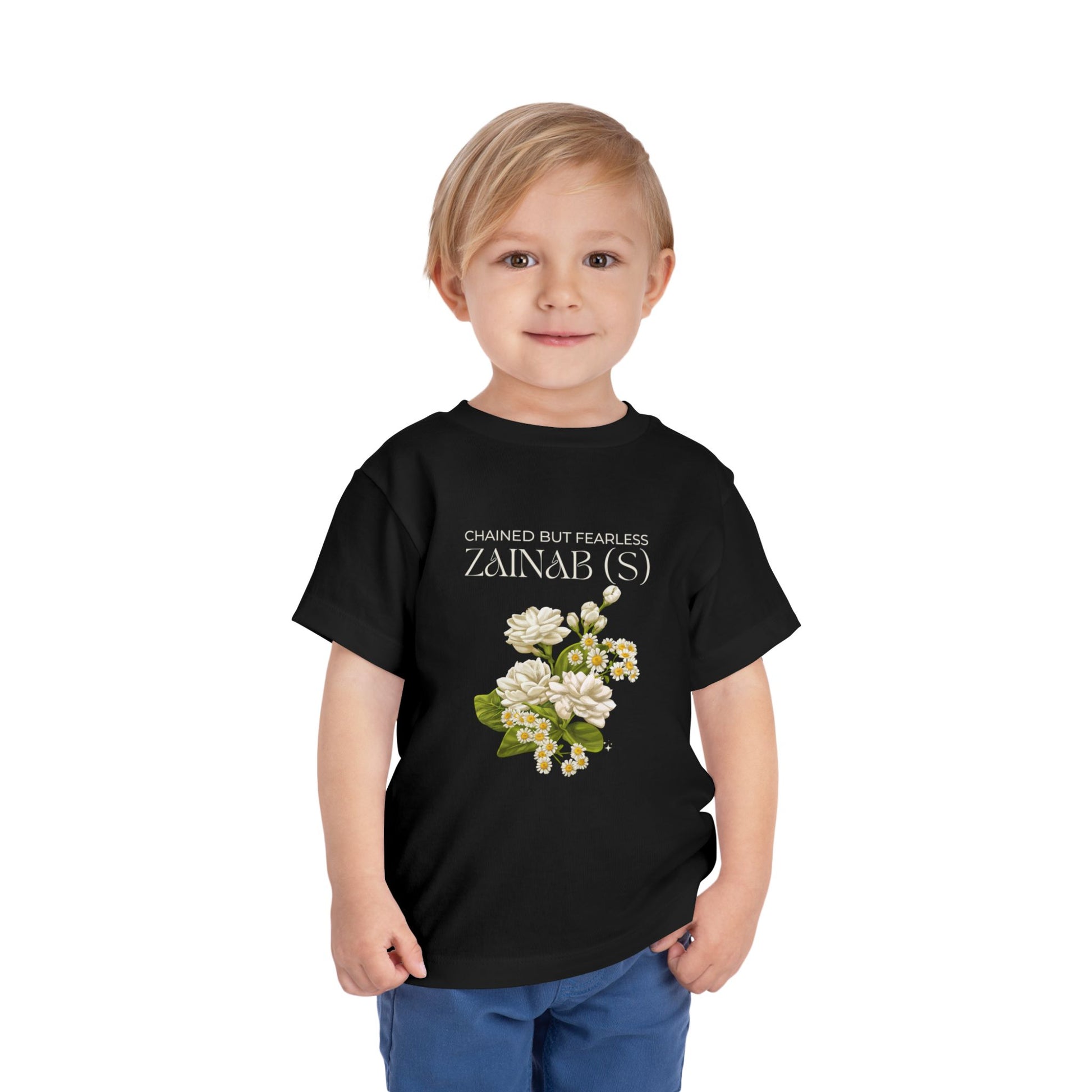 Chained but Fearless - Zainab (S) – Muharram & Arbaeen Edition | Unisex Toddler Short Sleeve Tee