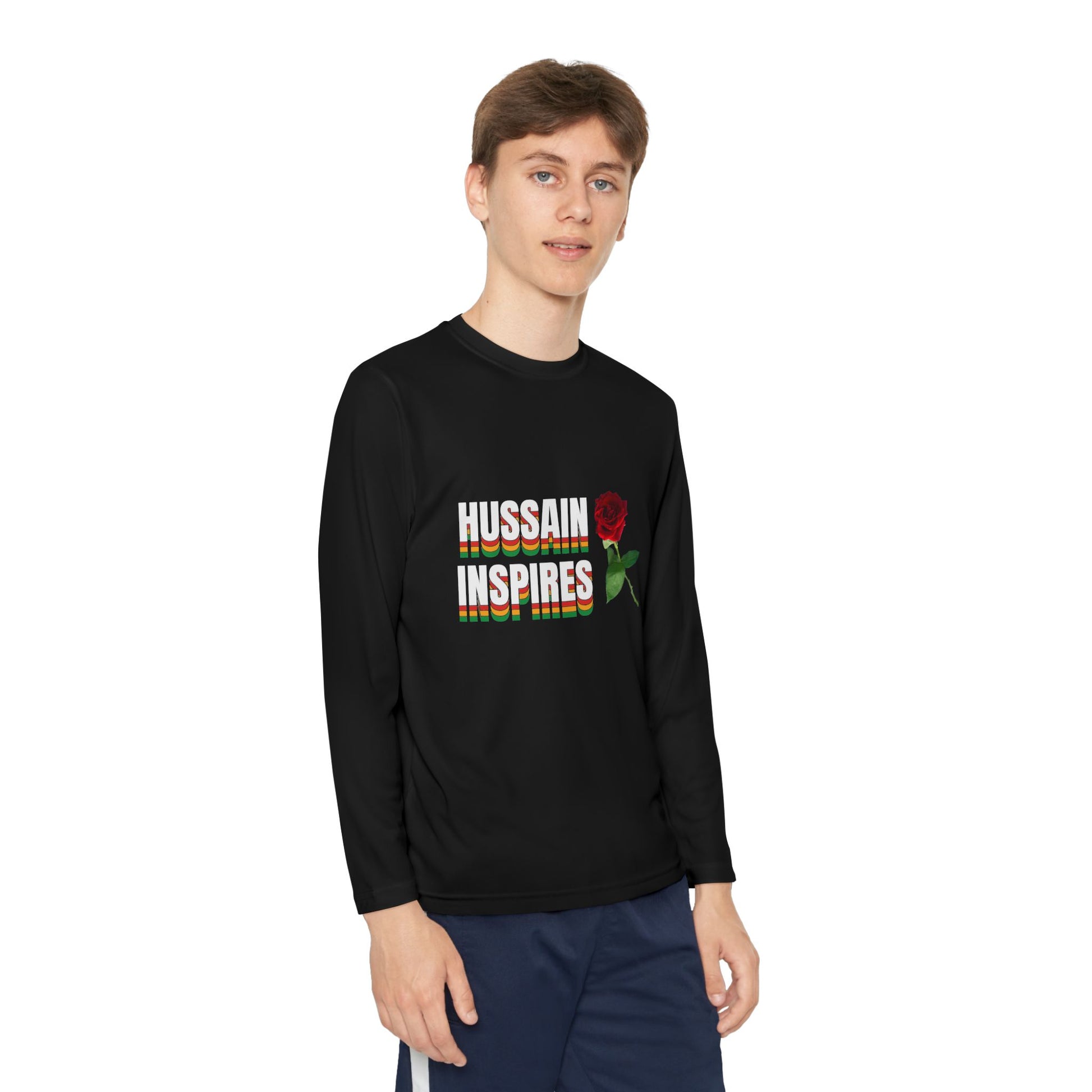 Hussain Inspires – Muharram & Arbaeen Edition | Unisex Youth Long Sleeve Competitor Tee
