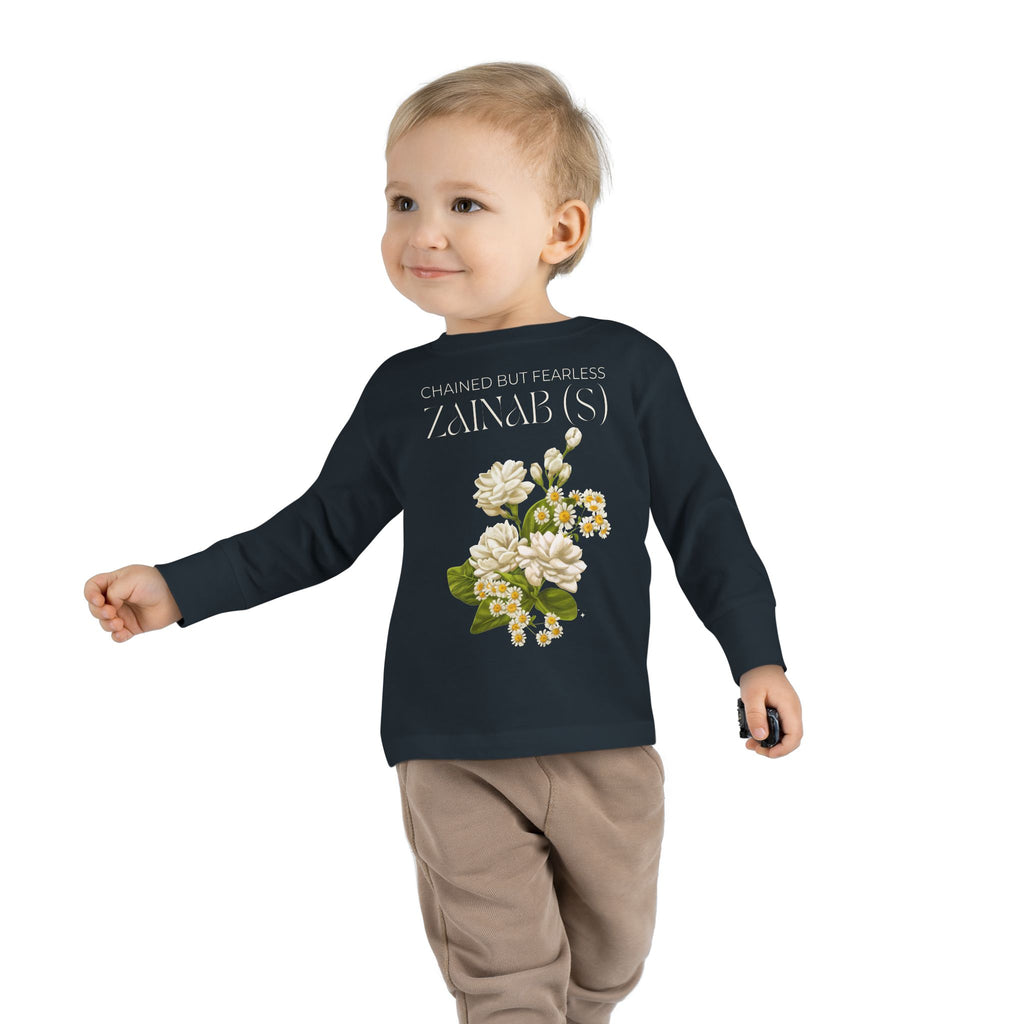 Chained but Fearless - Zainab (S) – Muharram & Arbaeen Edition | Unisex Toddler Long Sleeve Tee