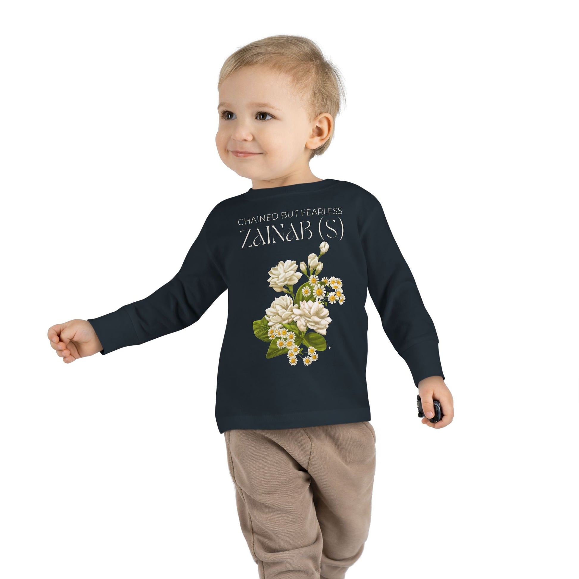 Chained but Fearless - Zainab (S) – Muharram & Arbaeen Edition | Unisex Toddler Long Sleeve Tee