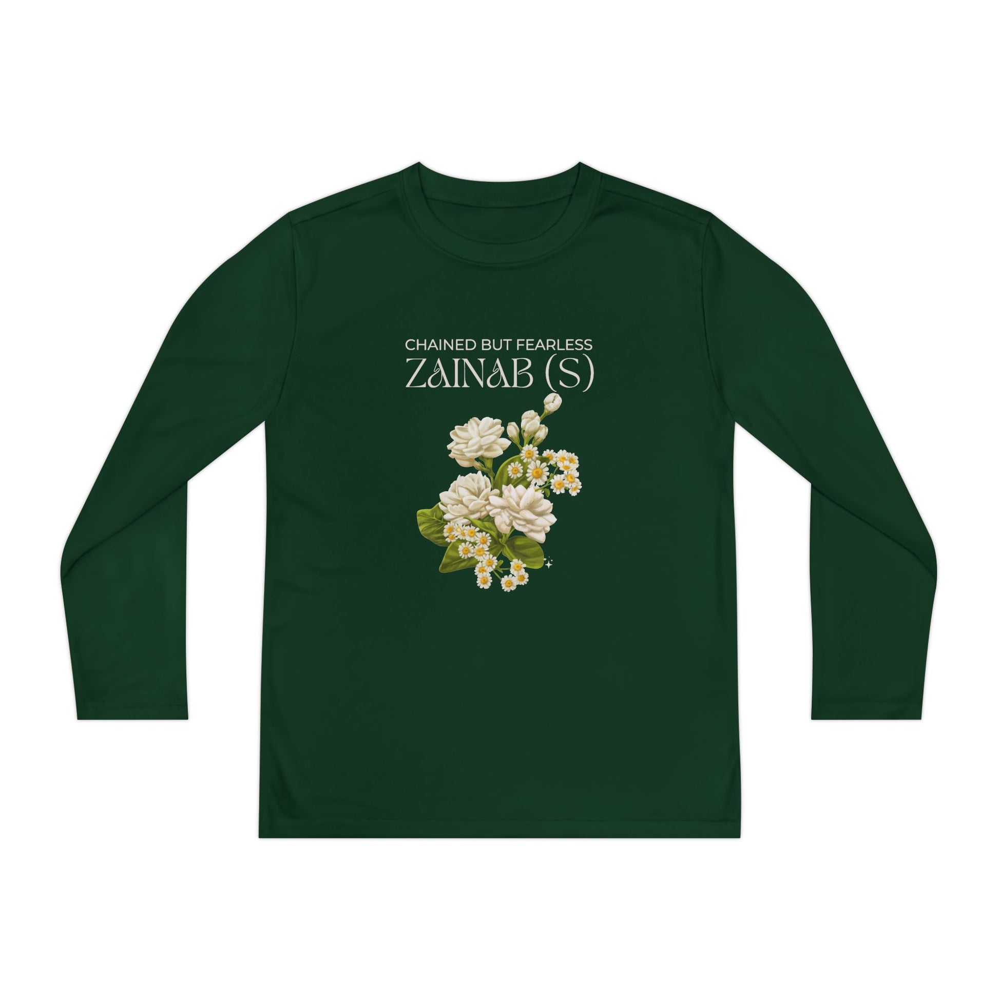 Chained but Fearless - Zainab (S) – Muharram & Arbaeen Edition | Unisex Youth Long Sleeve Competitor Tee