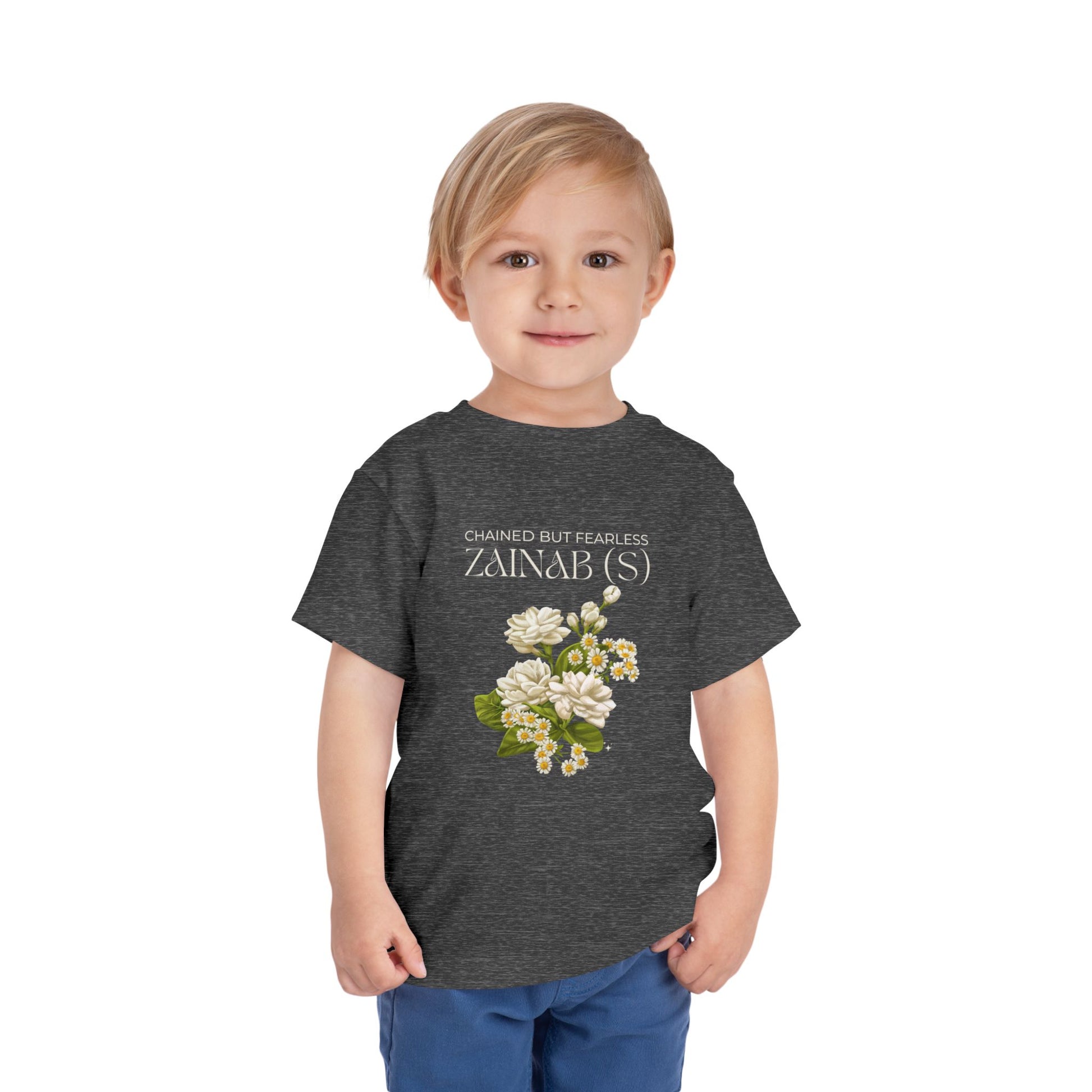 Chained but Fearless - Zainab (S) – Muharram & Arbaeen Edition | Unisex Toddler Short Sleeve Tee
