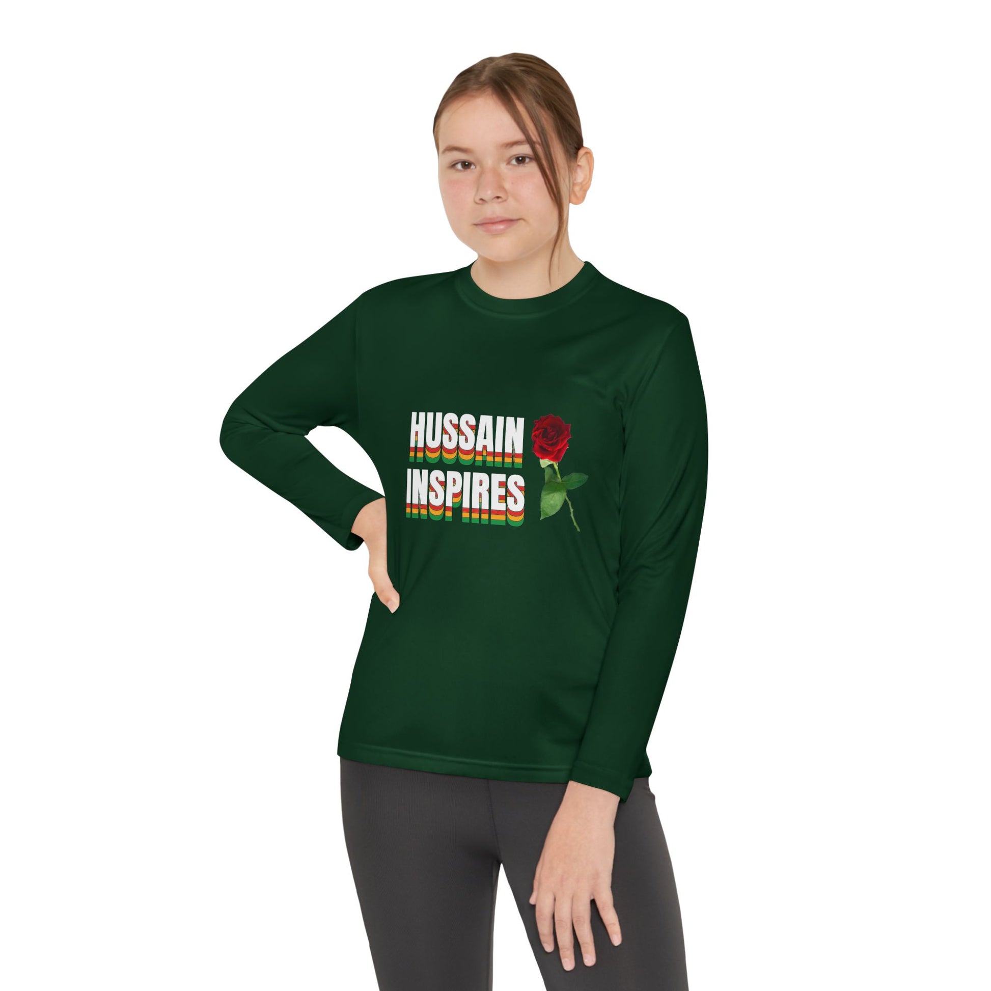 Hussain Inspires – Muharram & Arbaeen Edition | Unisex Youth Long Sleeve Competitor Tee