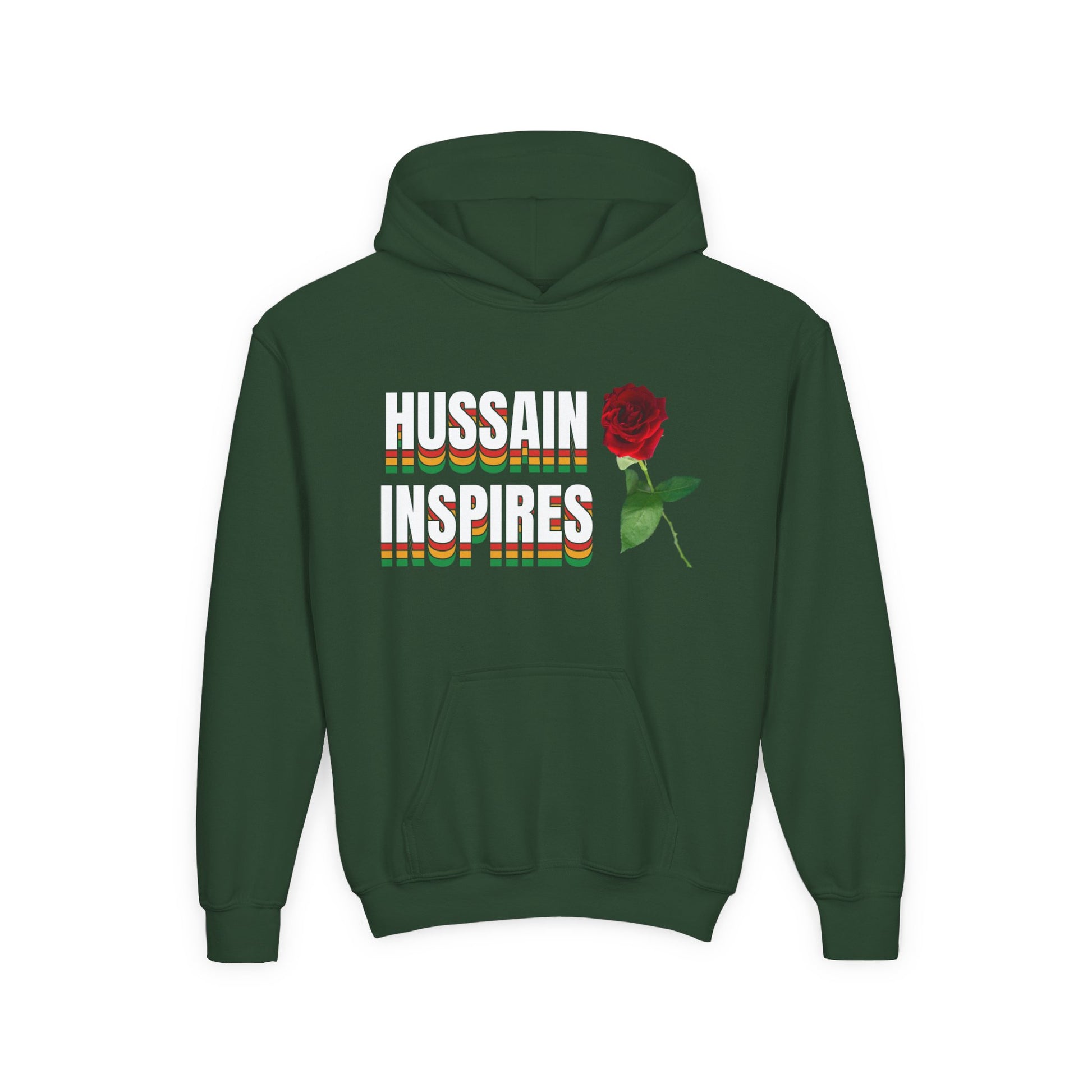 Hussain Inspires - Muharram and Arbaeen Edition | Unisex Youth Heavy Blend Hooded Sweatshirt