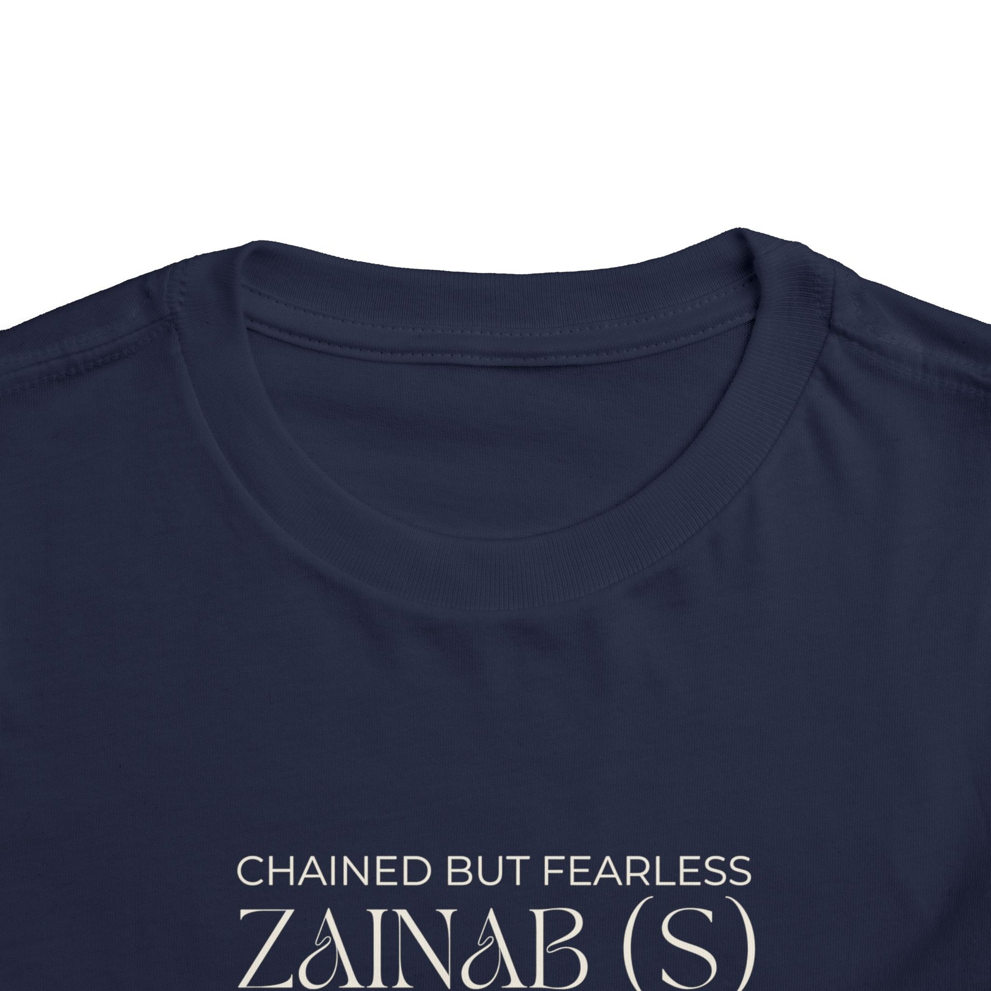 Chained but Fearless - Zainab (S) – Muharram & Arbaeen Edition | Unisex Toddler Short Sleeve Tee