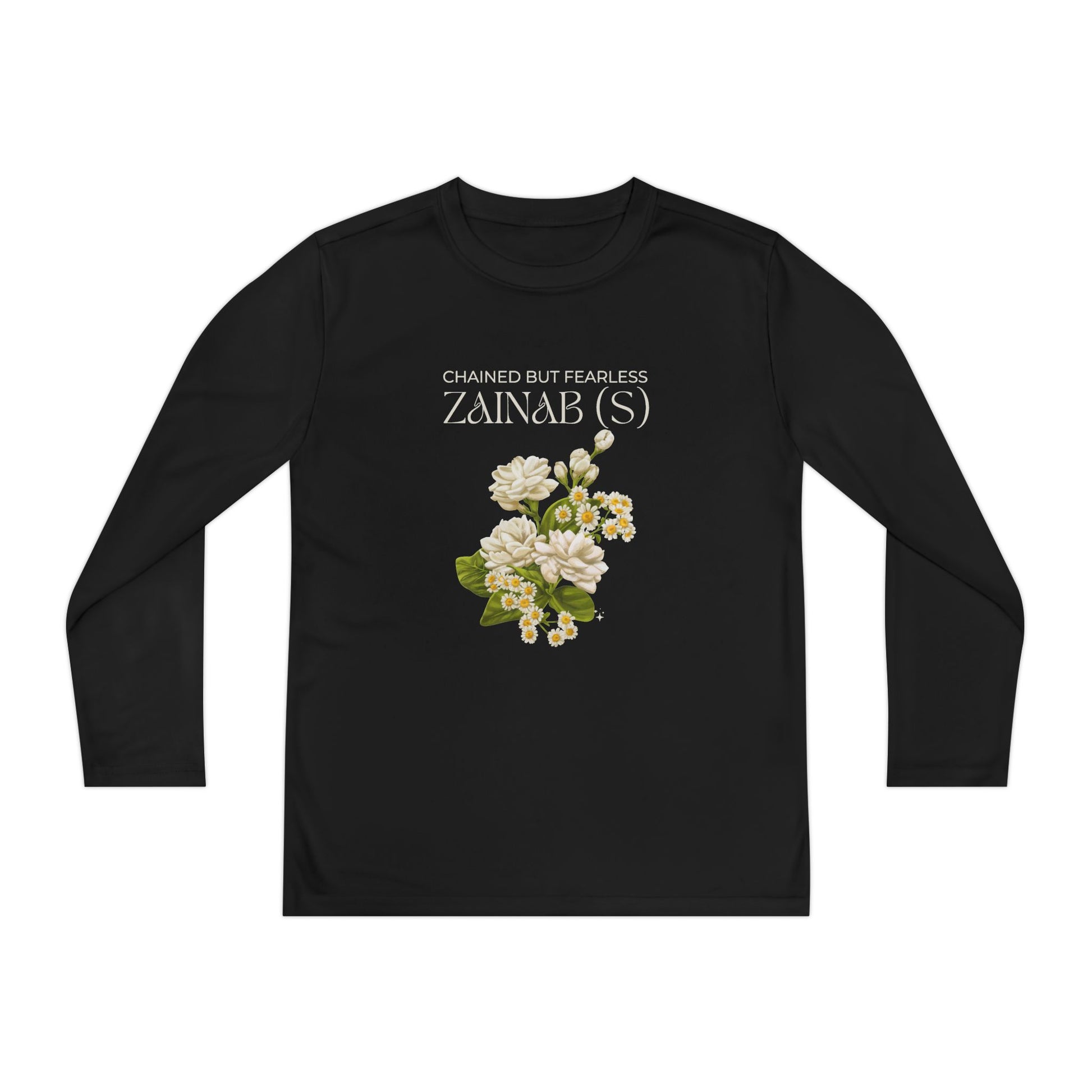 Chained but Fearless - Zainab (S) – Muharram & Arbaeen Edition | Unisex Youth Long Sleeve Competitor Tee