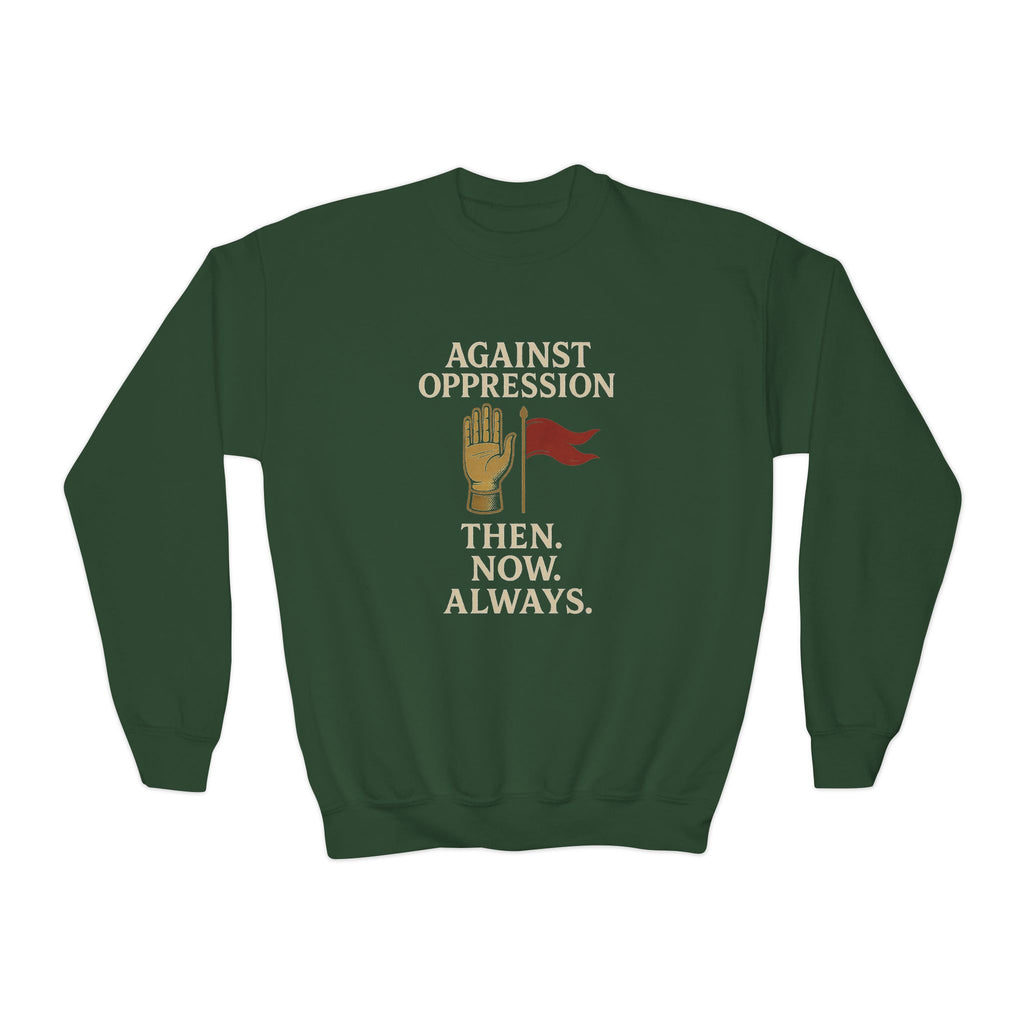 Against Oppression – Muharram & Arbaeen Edition | Unisex Youth Crewneck Sweatshirt