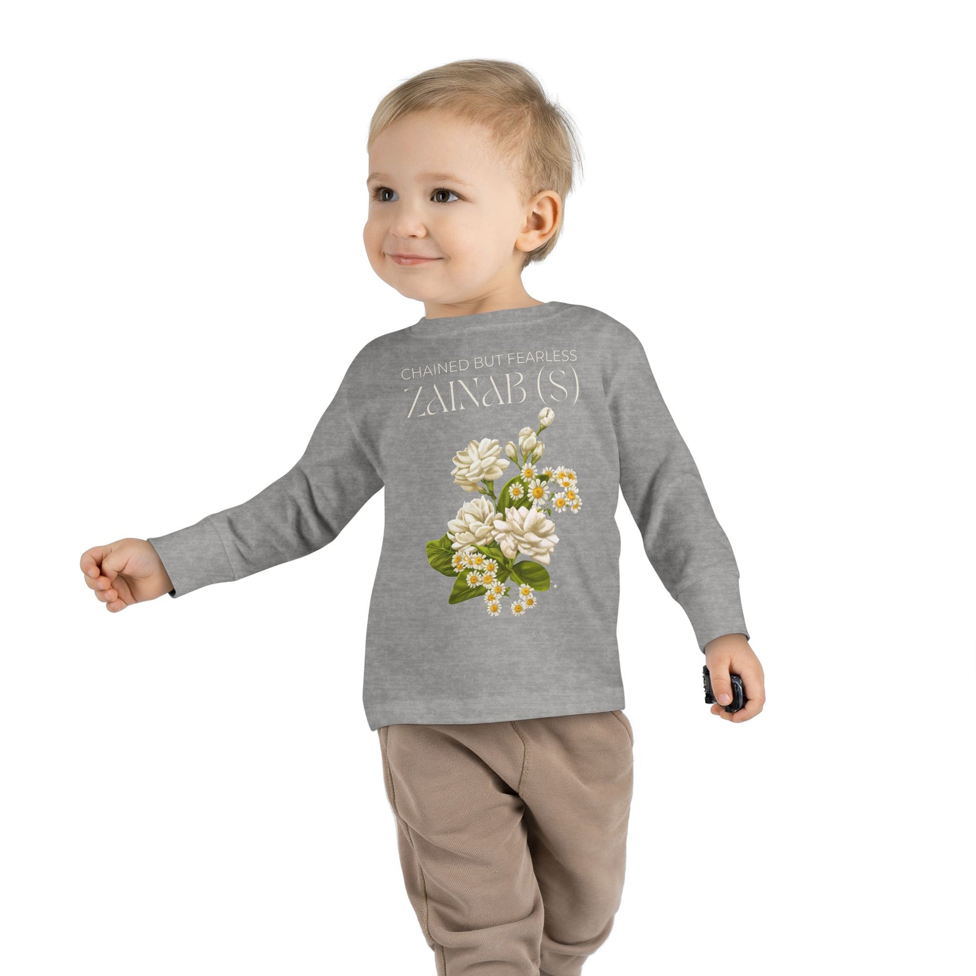 Chained but Fearless - Zainab (S) – Muharram & Arbaeen Edition | Unisex Toddler Long Sleeve Tee