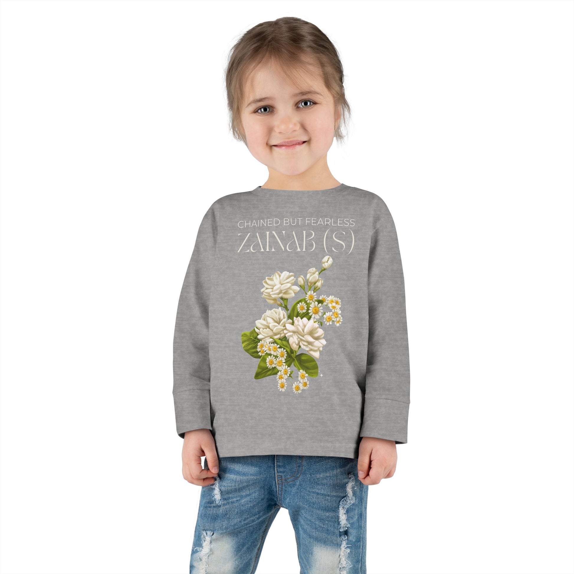 Chained but Fearless - Zainab (S) – Muharram & Arbaeen Edition | Unisex Toddler Long Sleeve Tee