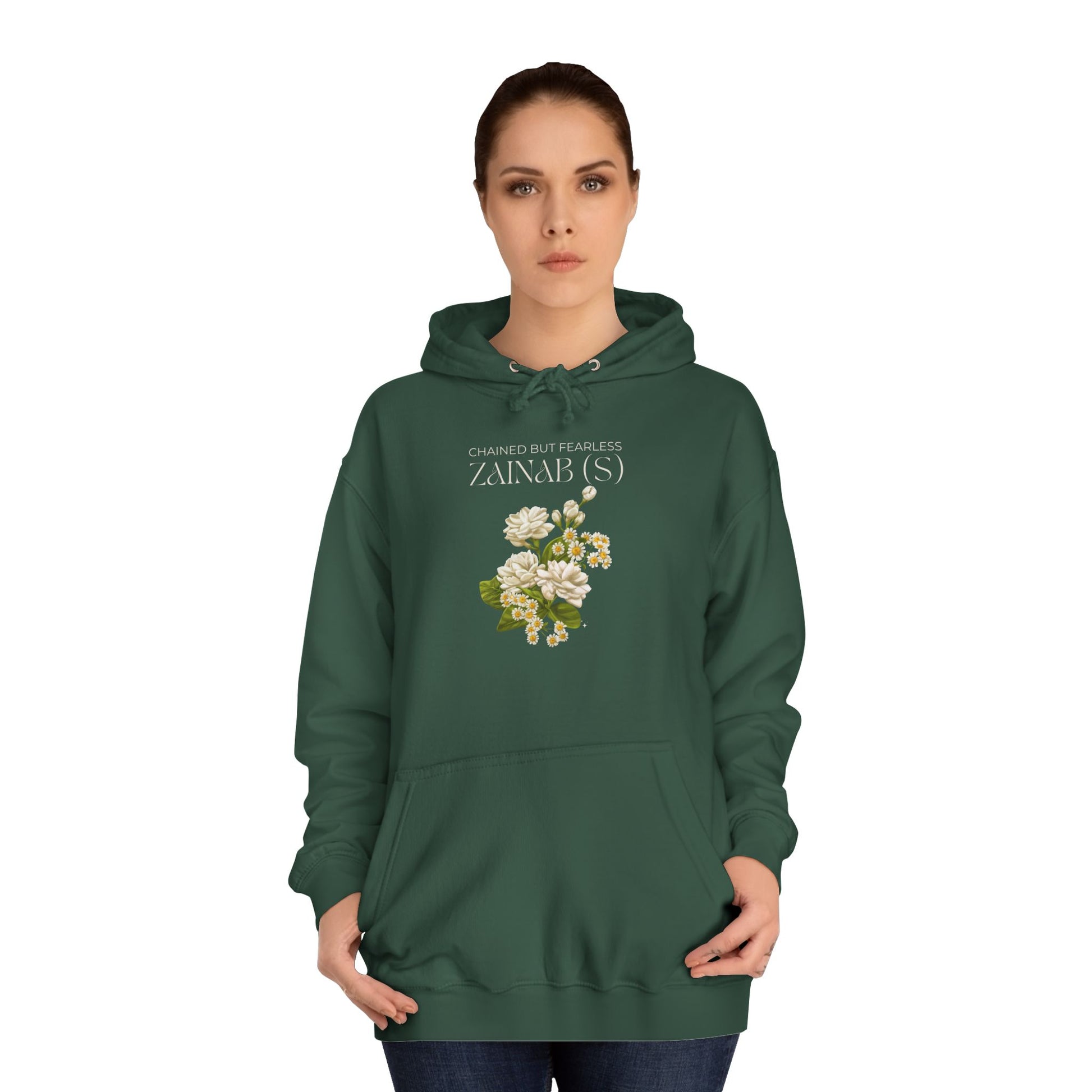 Chained but Fearless - Zainab (S) – Muharram & Arbaeen Edition | Unisex Adult College Hoodie