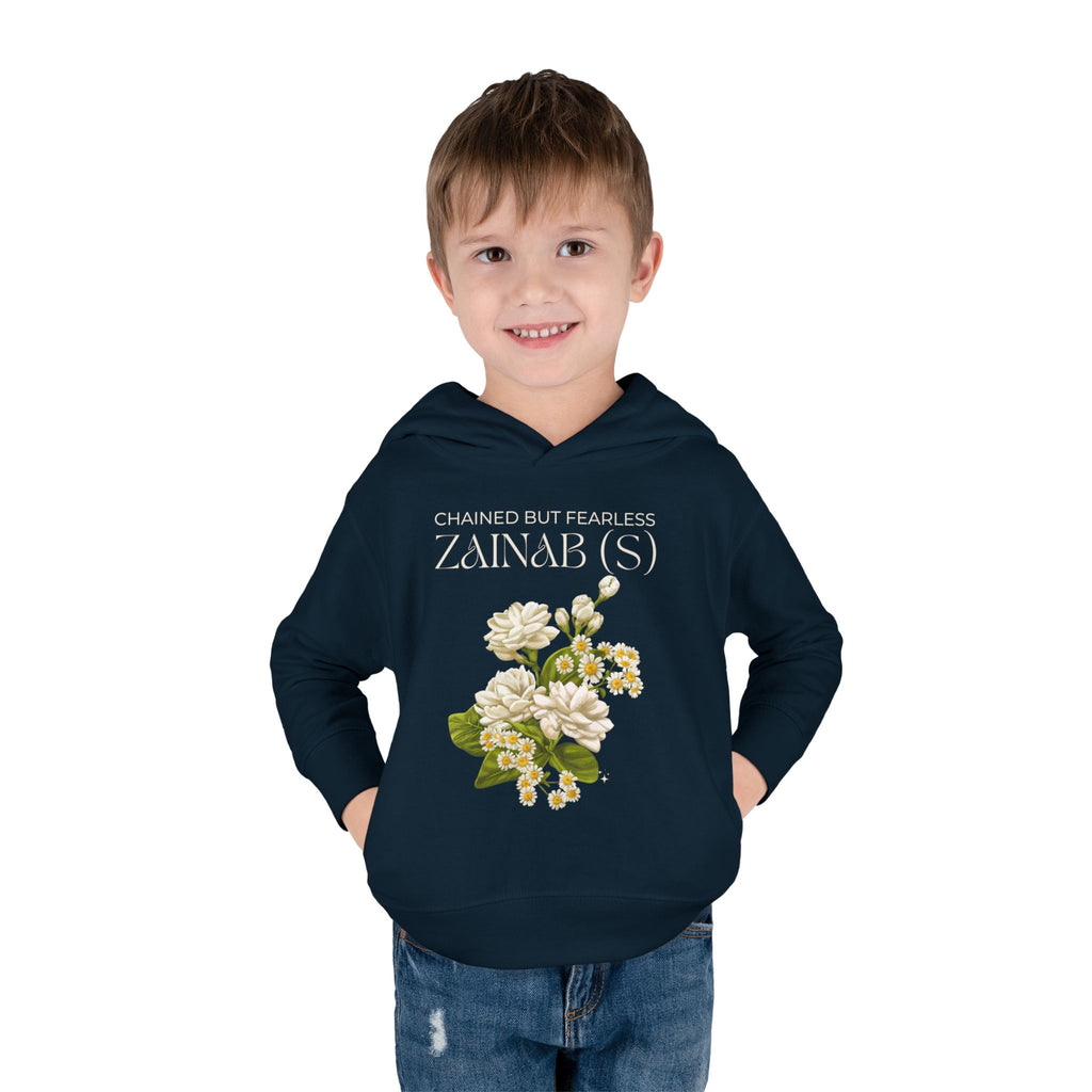 Chained but Fearless - Zainab (S) – Muharram & Arbaeen Edition | Unisex Toddler Pullover Fleece Hoodie
