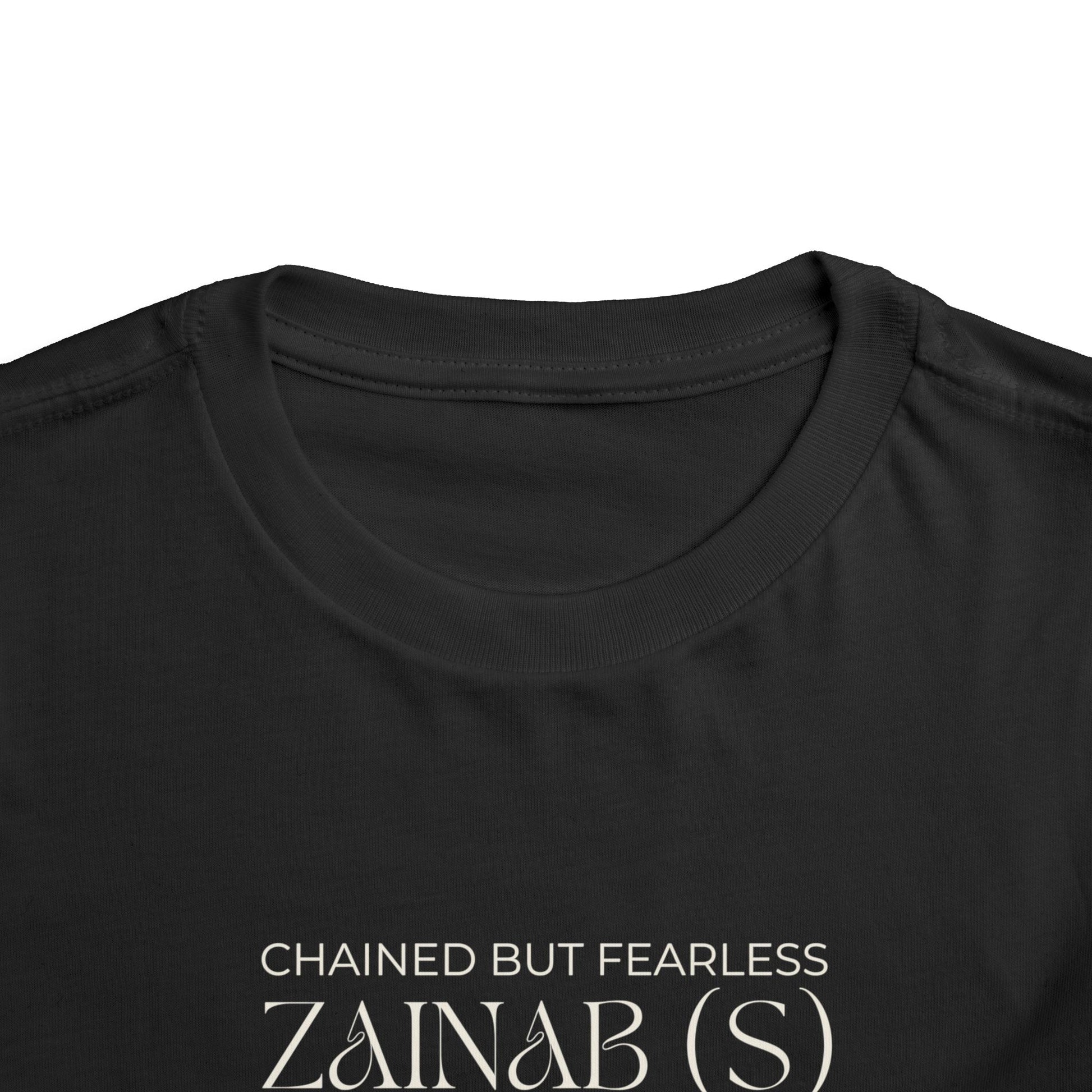 Chained but Fearless - Zainab (S) – Muharram & Arbaeen Edition | Unisex Toddler Short Sleeve Tee